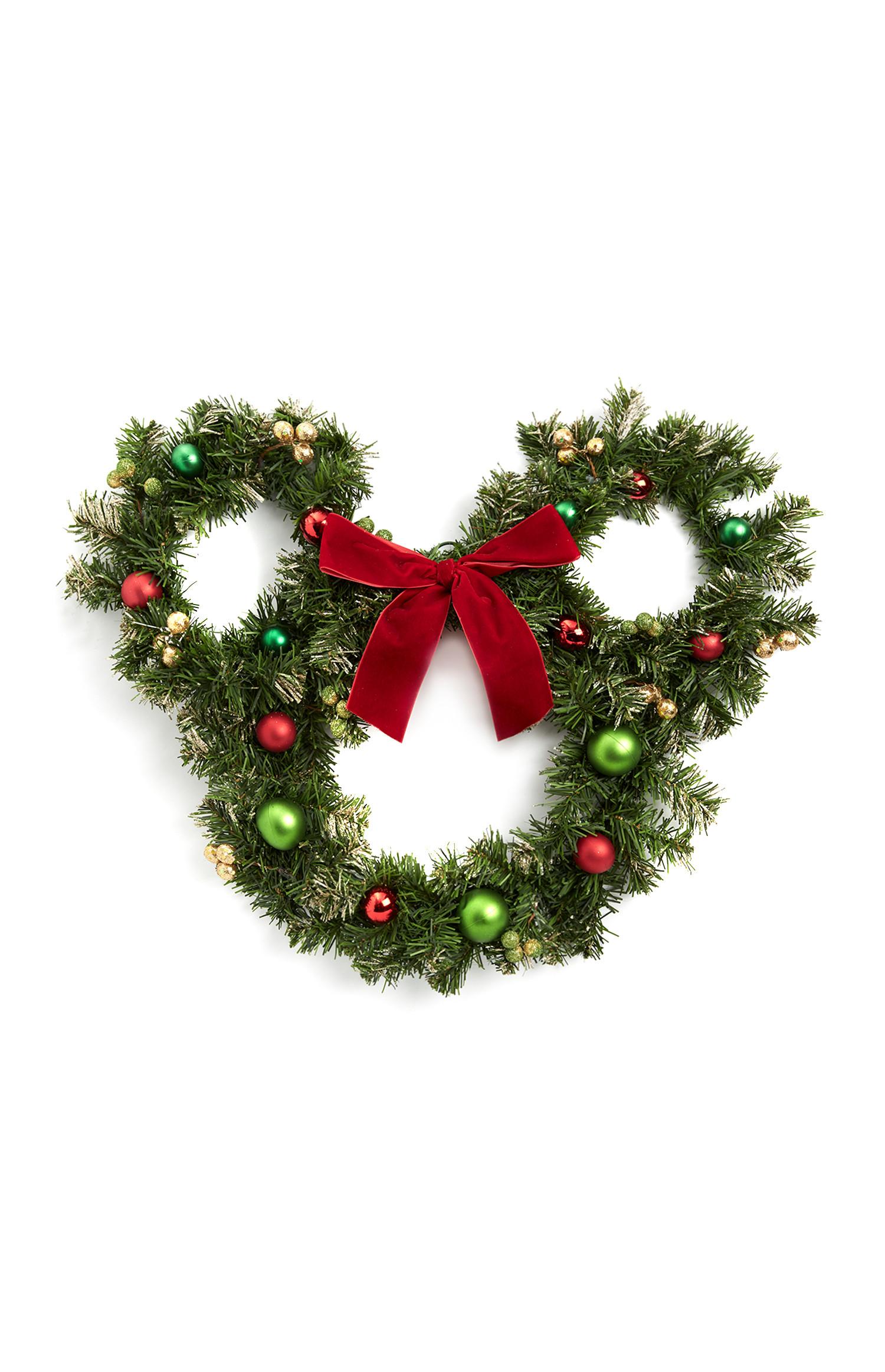 Corona con forma de Mickey Mouse con lazo y bolas