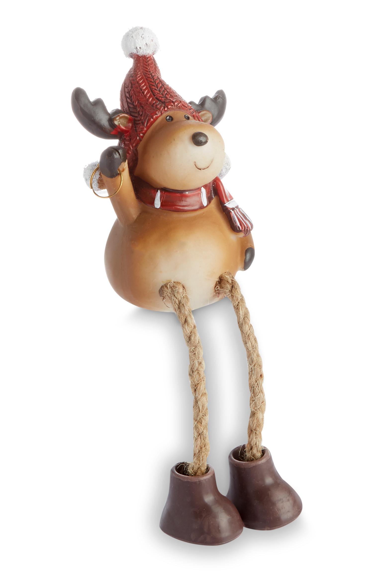 Adorno de estantería de reno