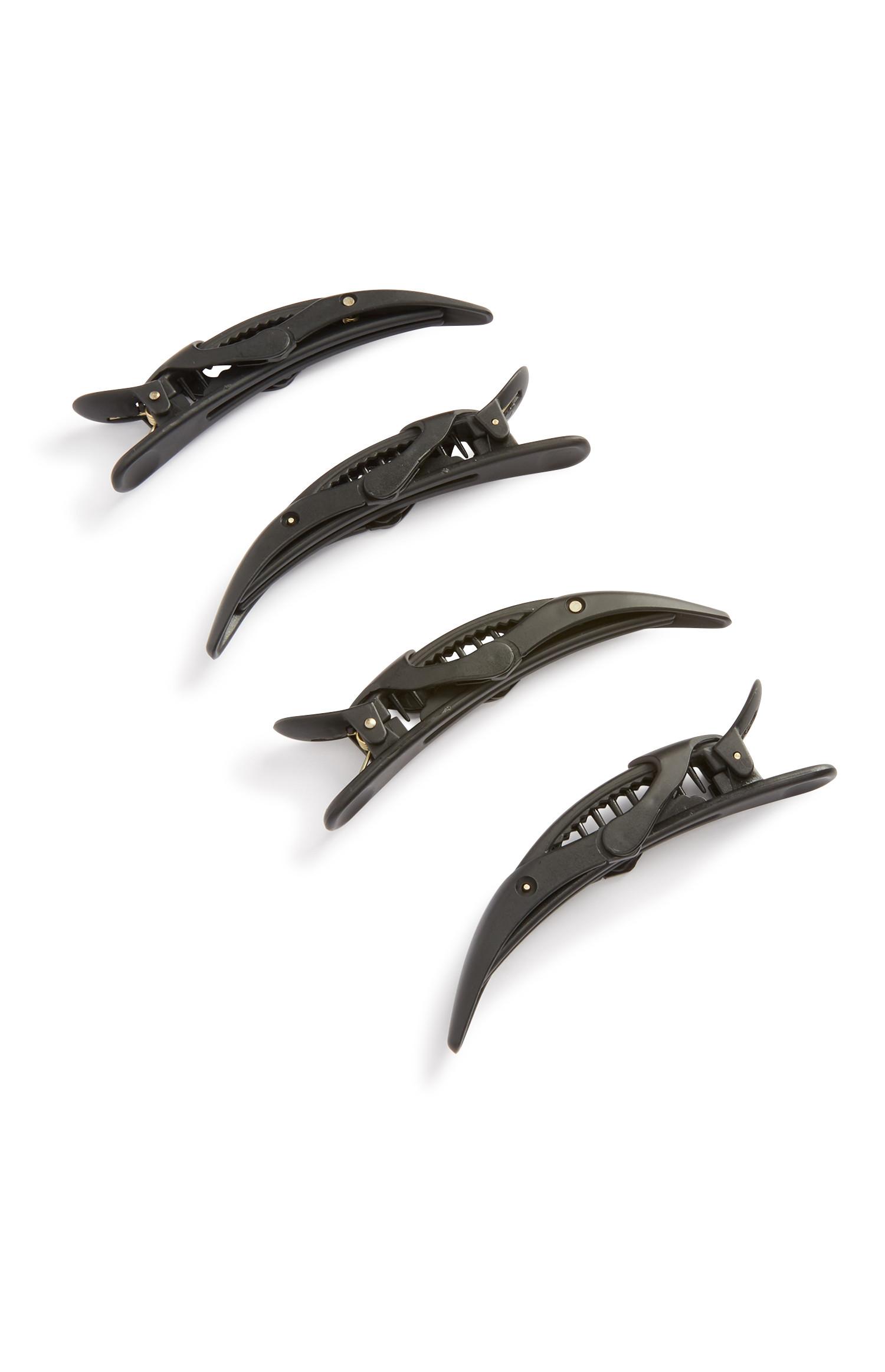 Pack 4 ganchos cabelo pretos