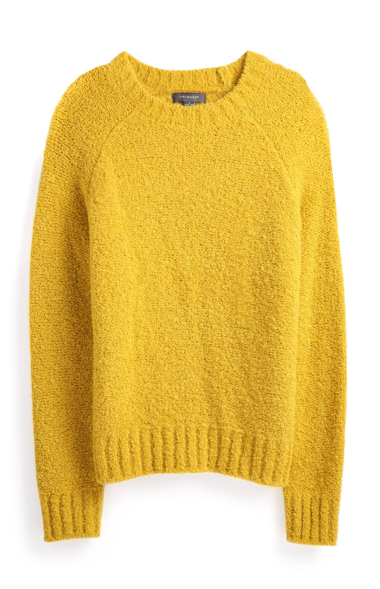 Camisola decote redondo amarelo