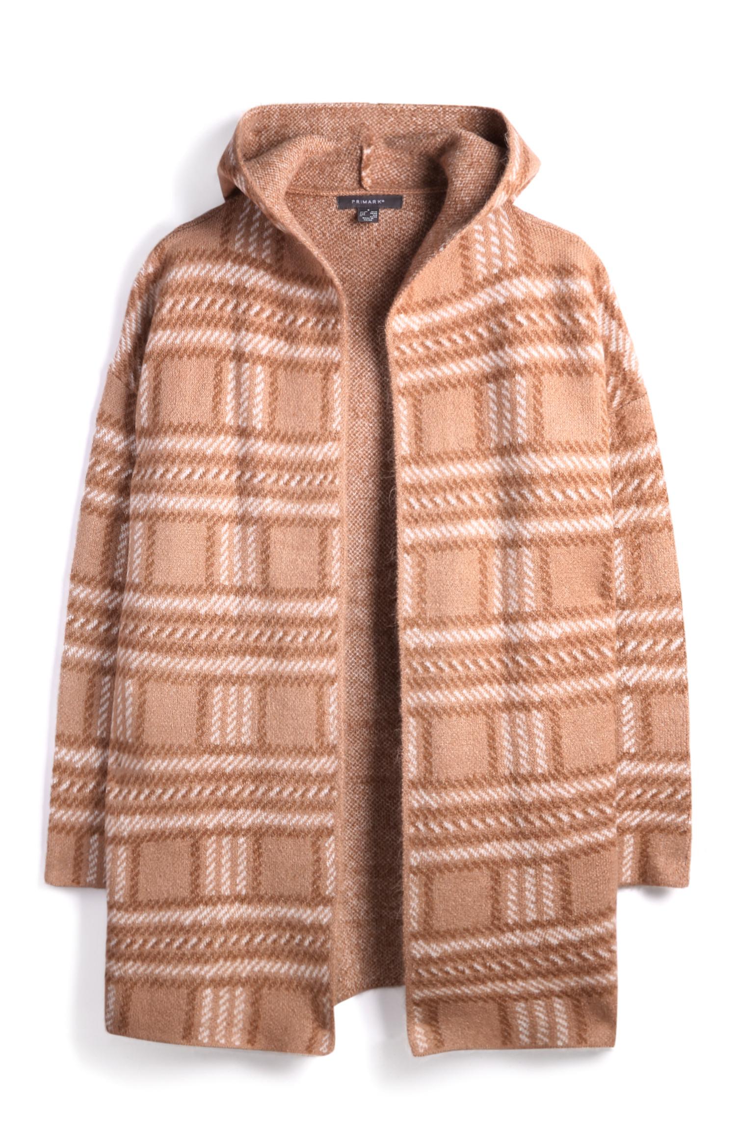 Casaco xadrez capuz cor de laranja