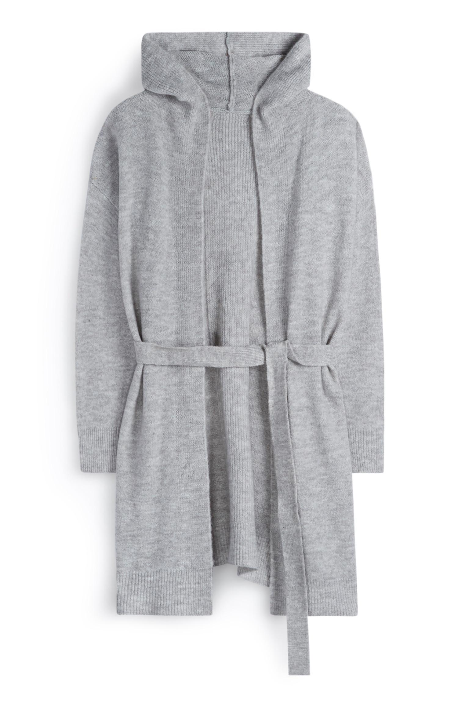 Roupão cinto cinzento