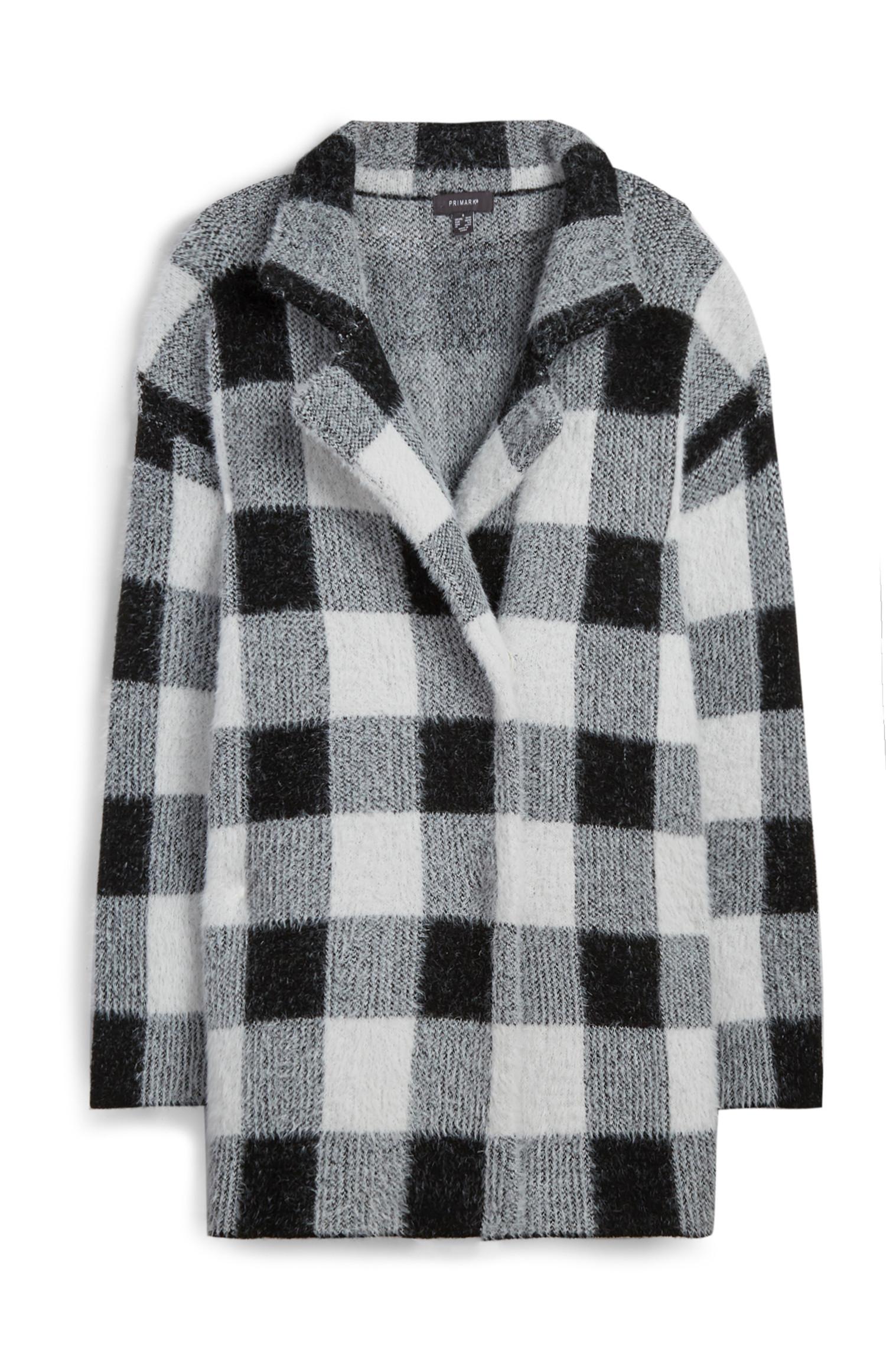 Casaco xadrez monocromático