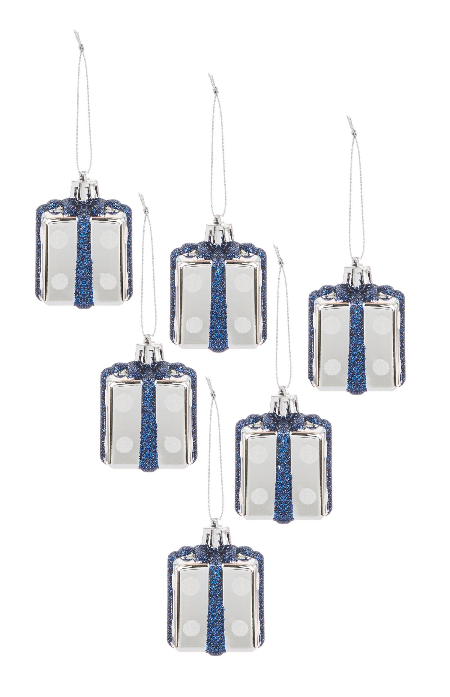 Okraski v obliki daril, 6 kosov