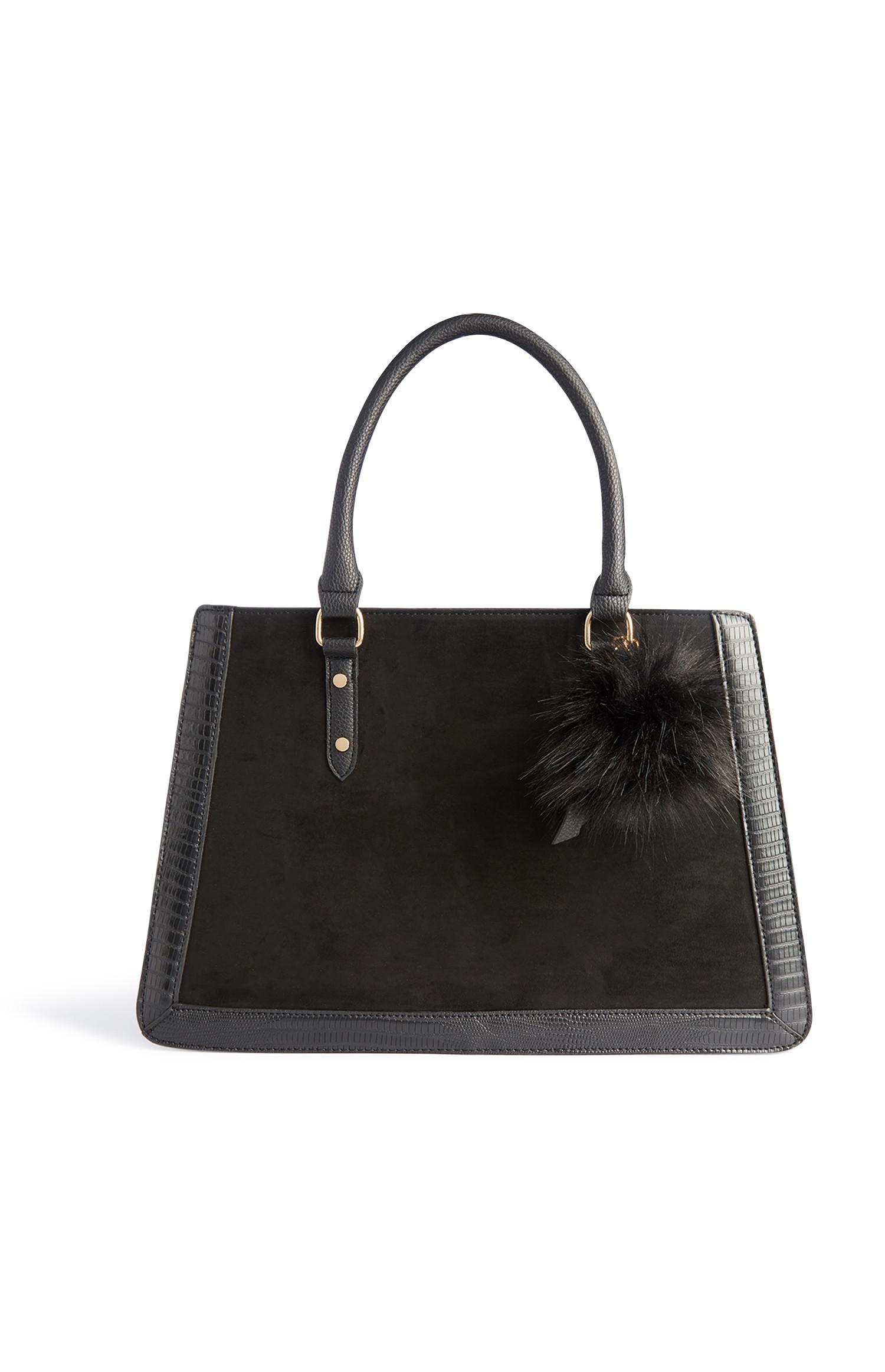 Mala tote estruturada preto