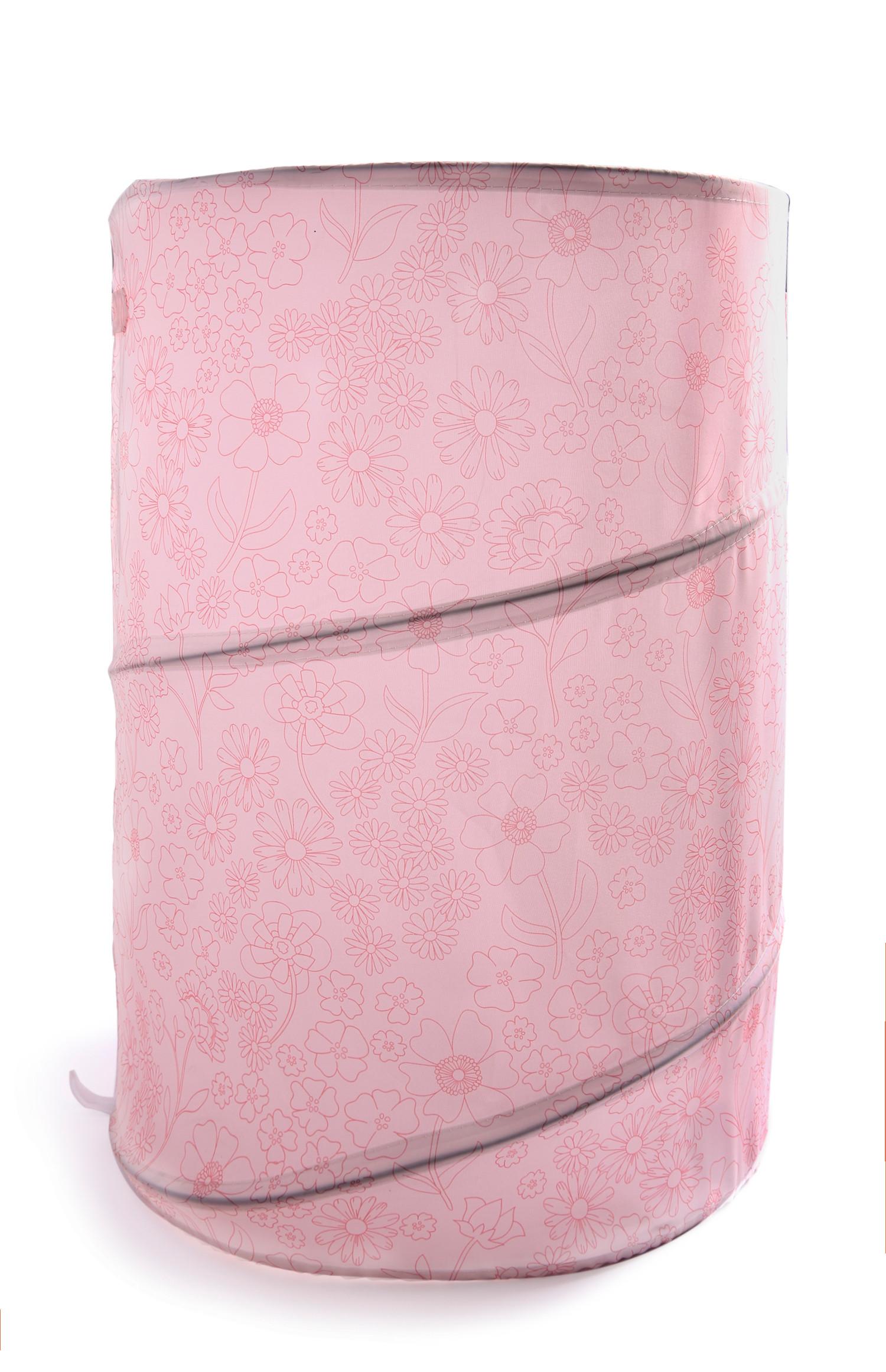 Cesta plegable de almacenaje en rosa