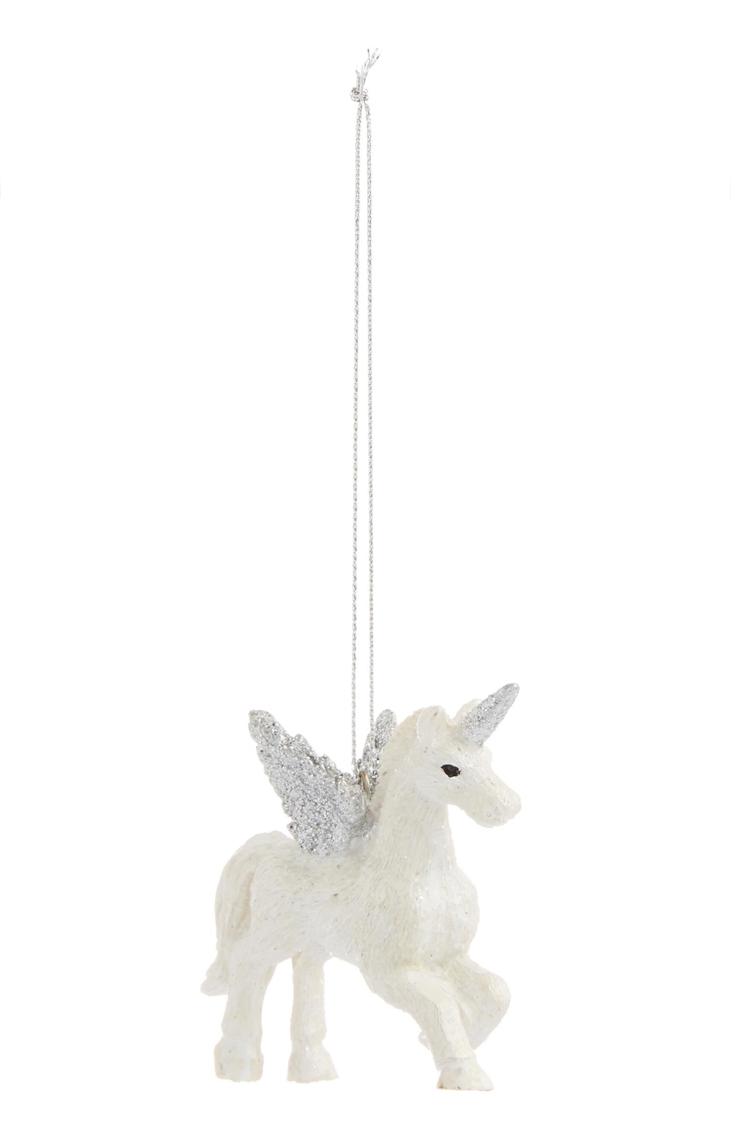 Dekoracija v obliki samoroga slonokoščene barve