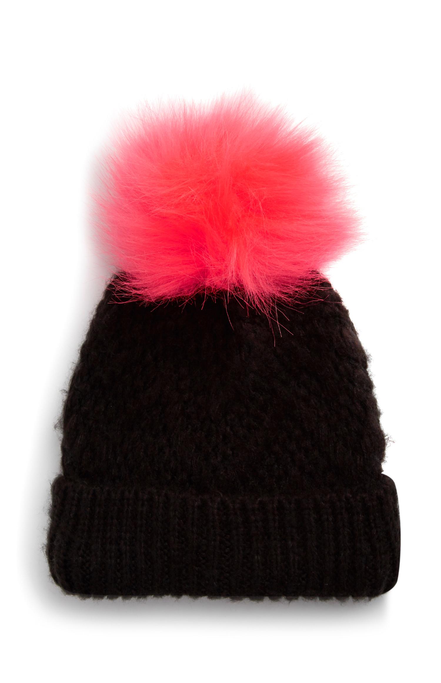 Gorro neón con pompón