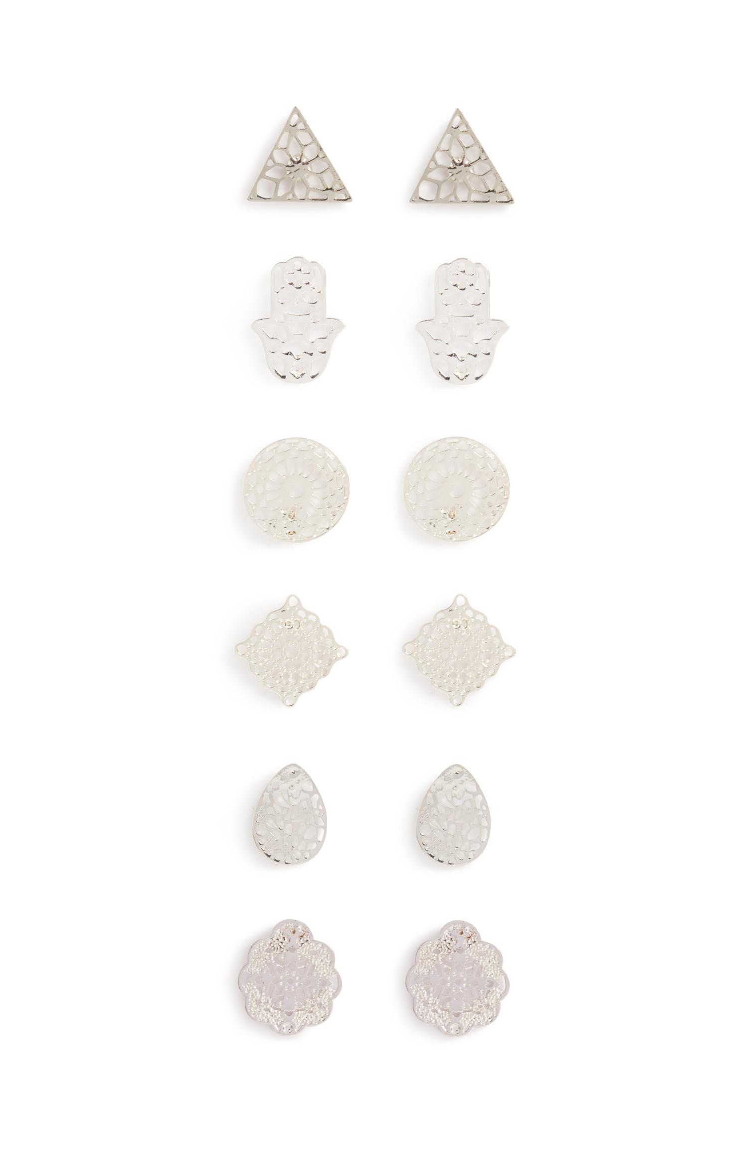 Pack 6 pares brincos pequenos