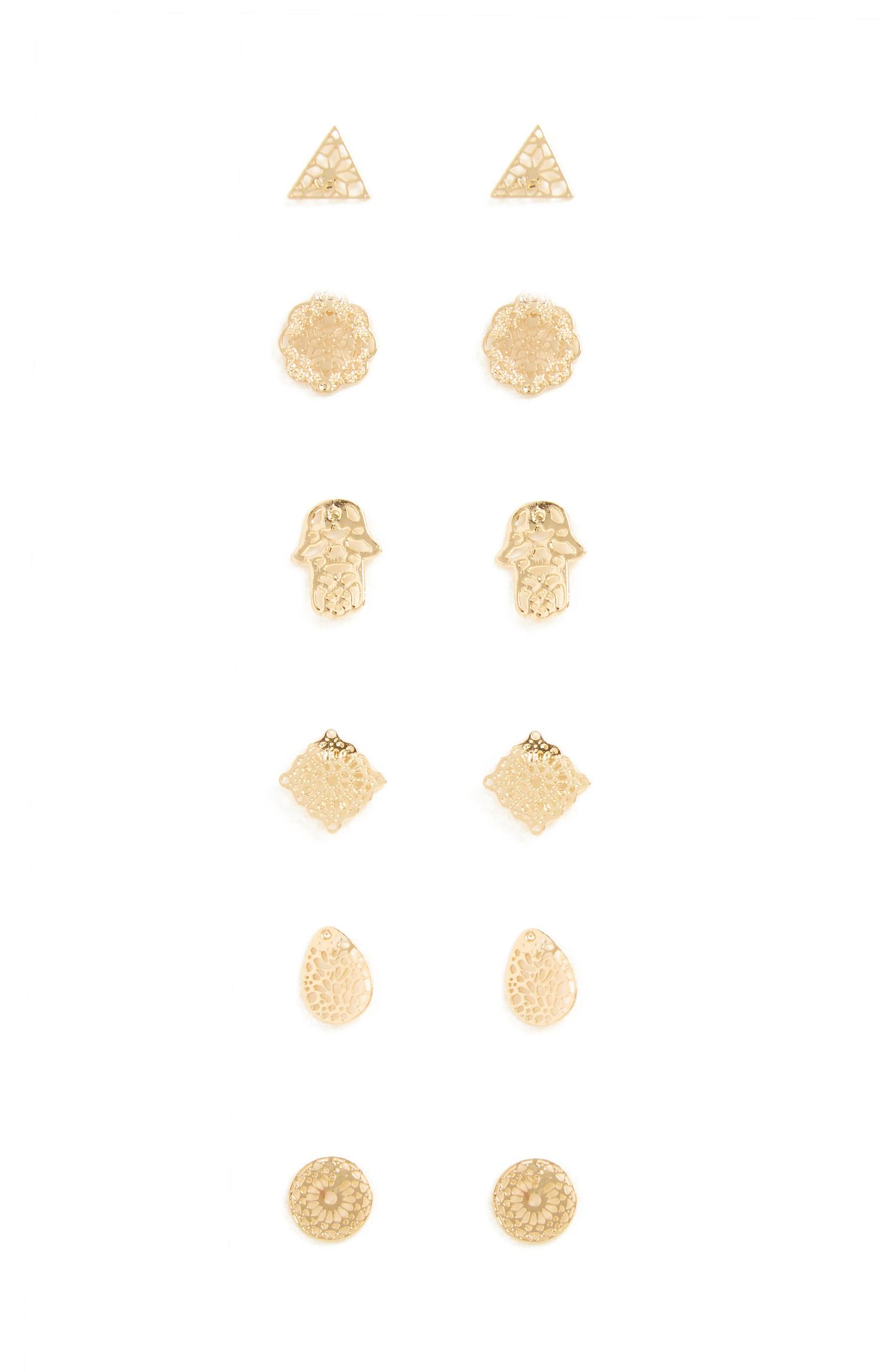 Pack 6 pares brincos pequenos