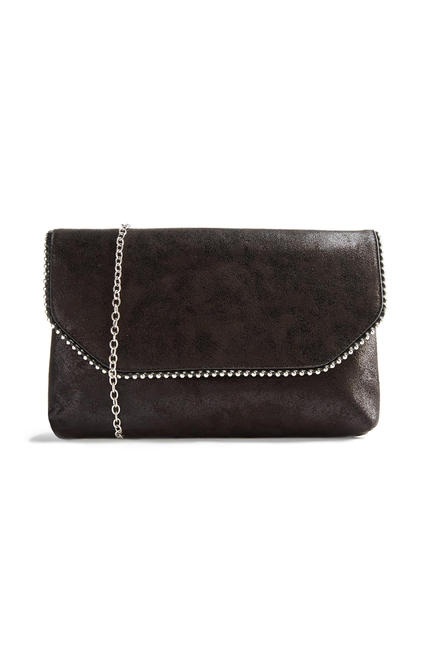 Bolsa clutch preto