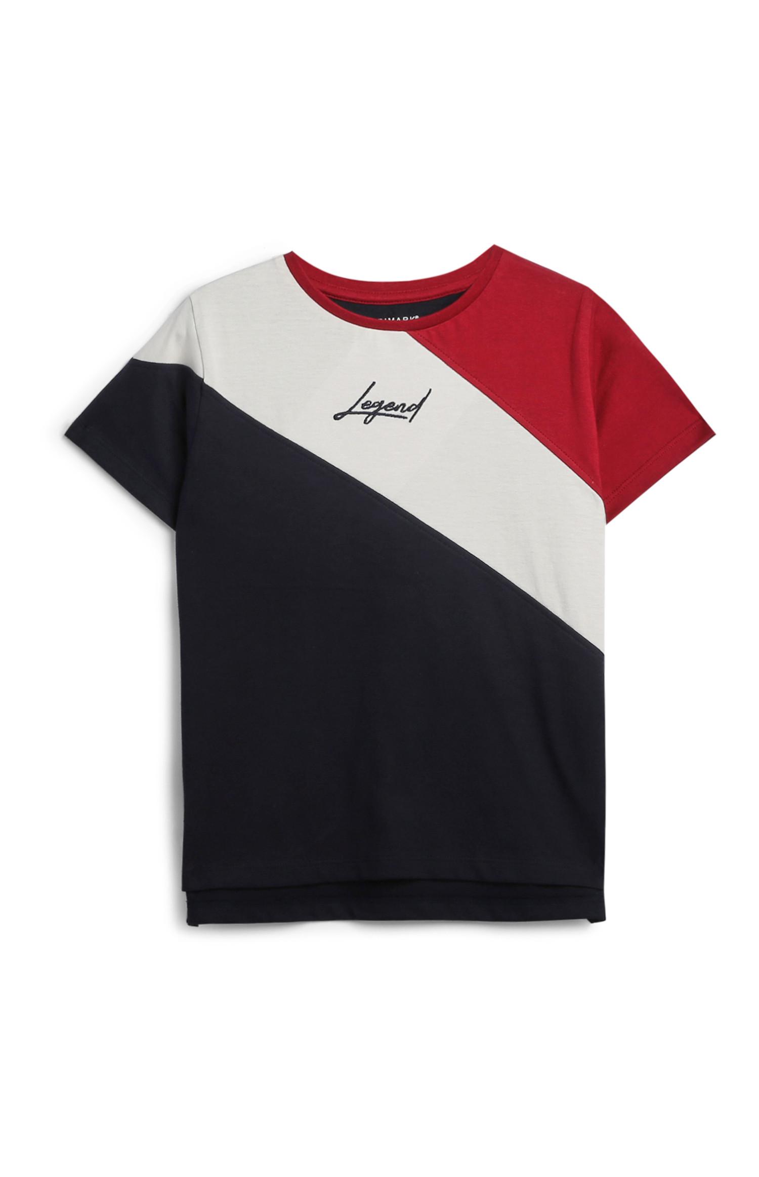 Majica z barvnimi bloki za mlajše fante