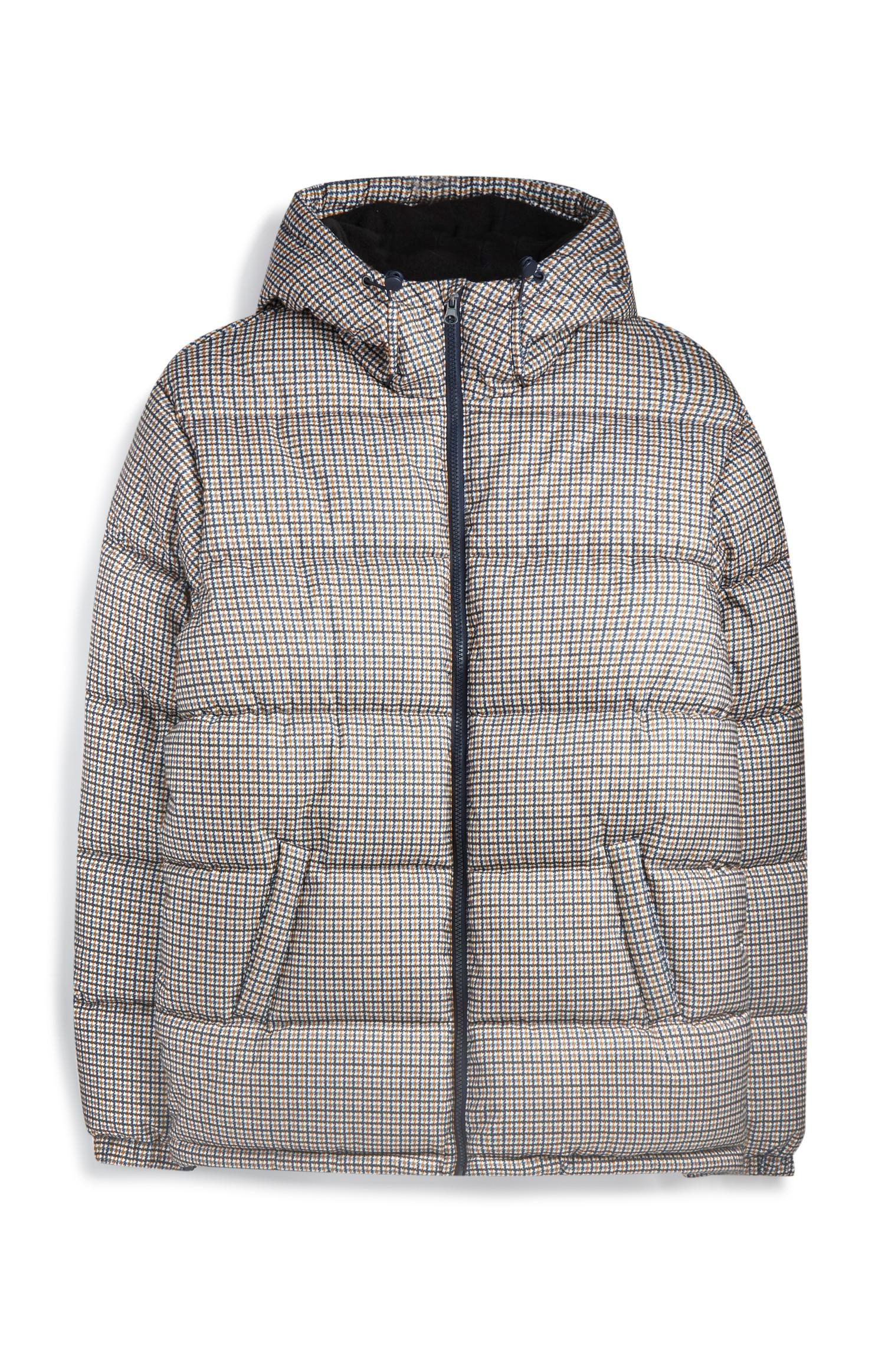 Casaco acolchoado xadrez