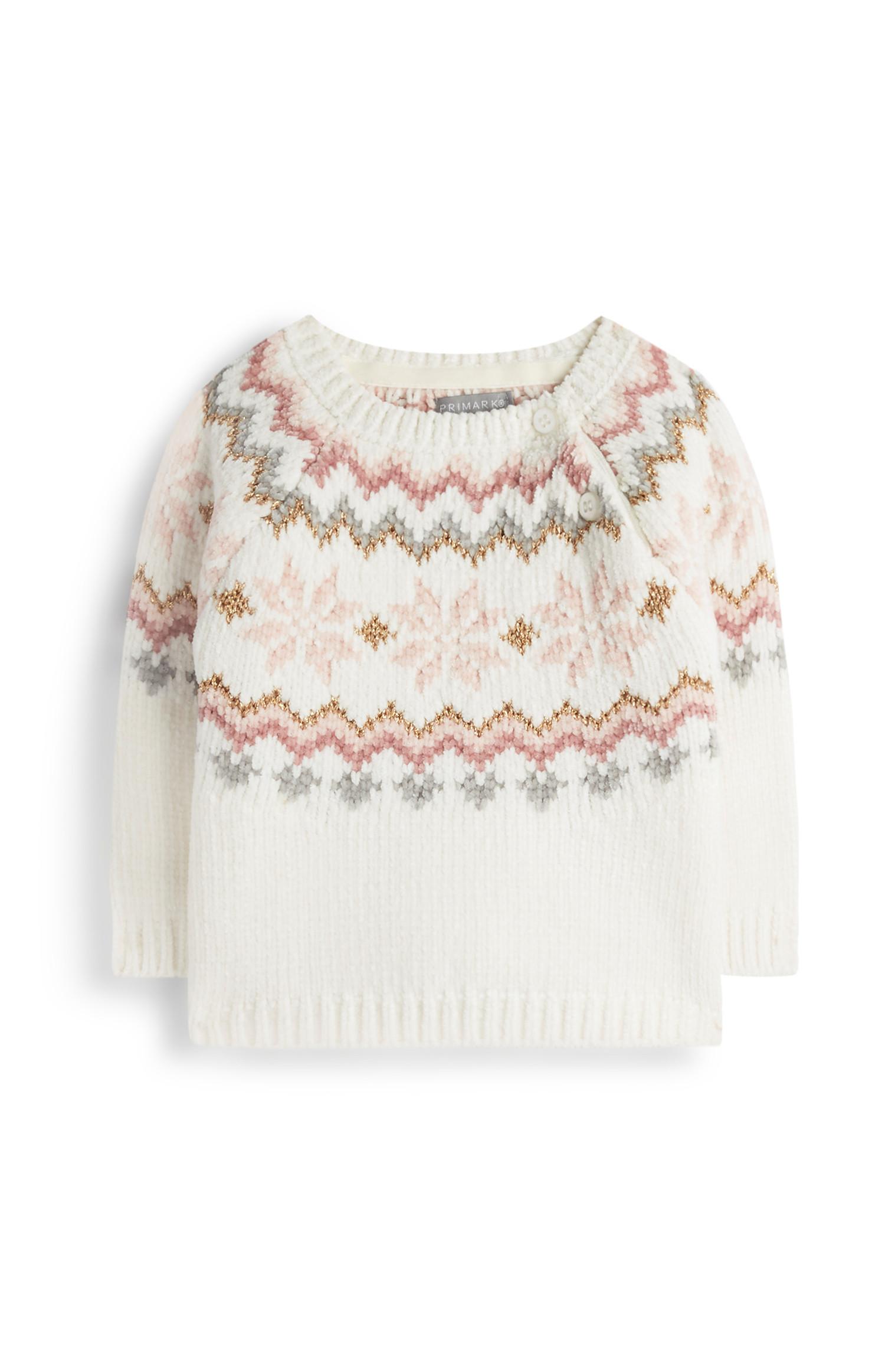 Jersey de grecas para bebé niña