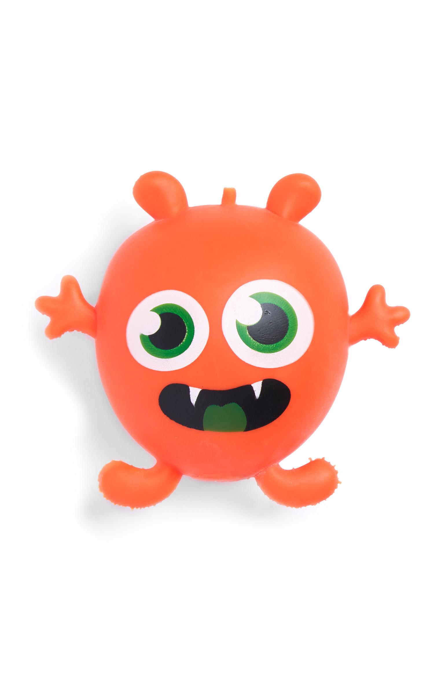 Monstruo loco de color naranja