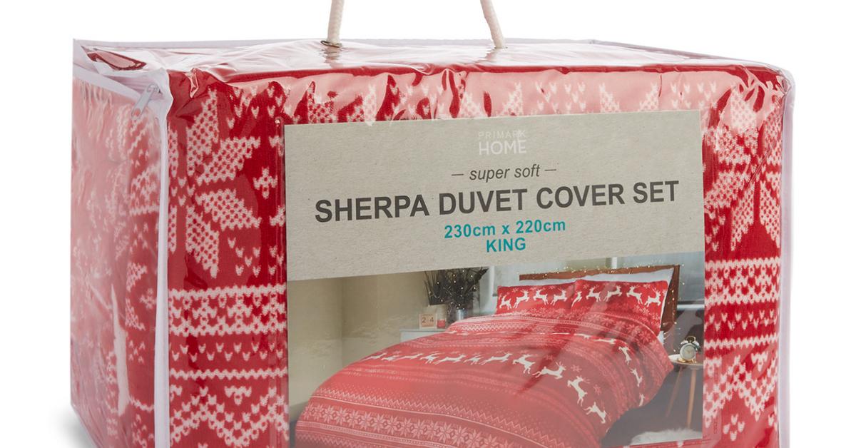 Check Sherpa Single Duvet Set Bedroom All Homeware Homeware