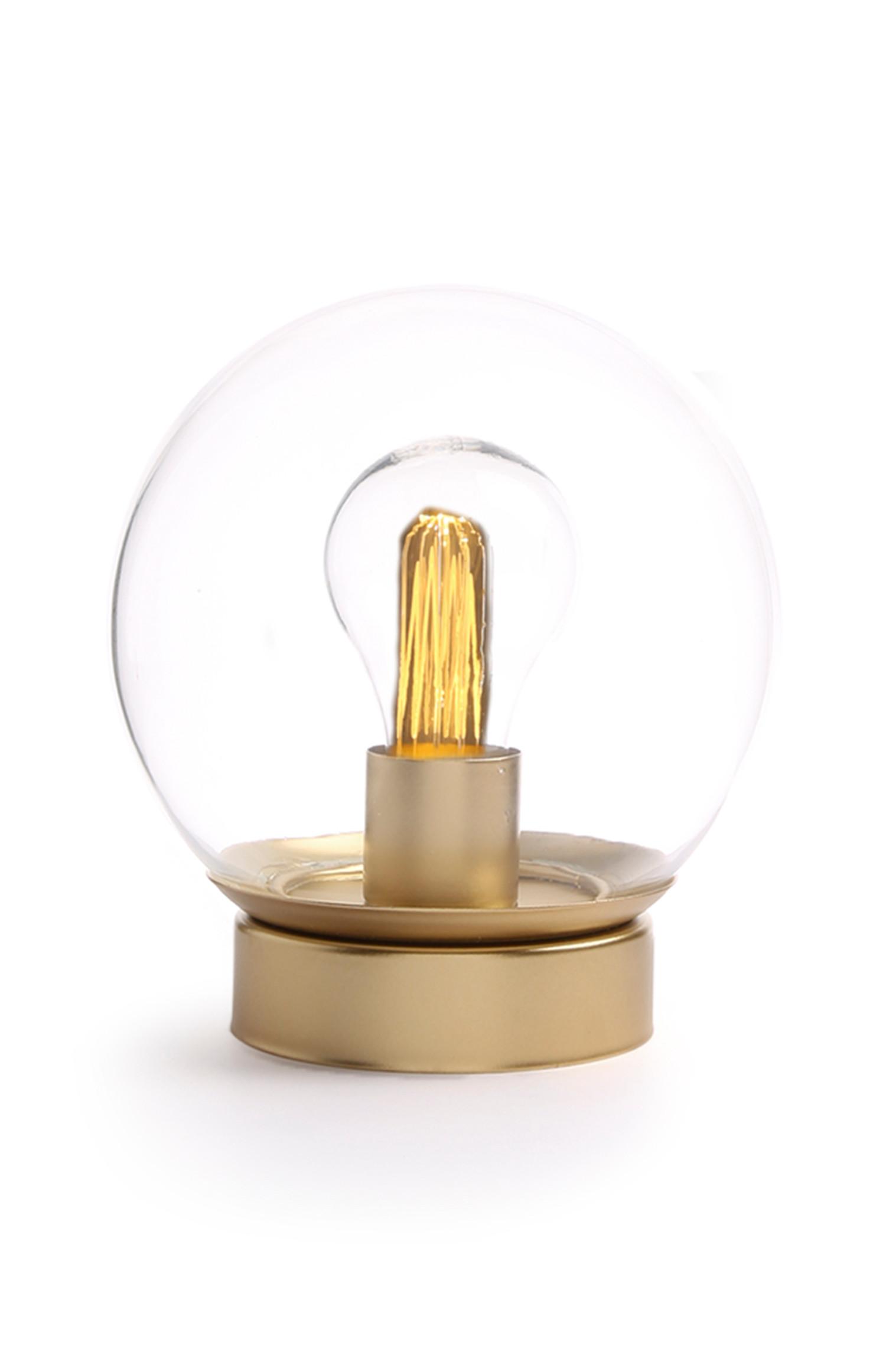 Lámpara redonda dorada