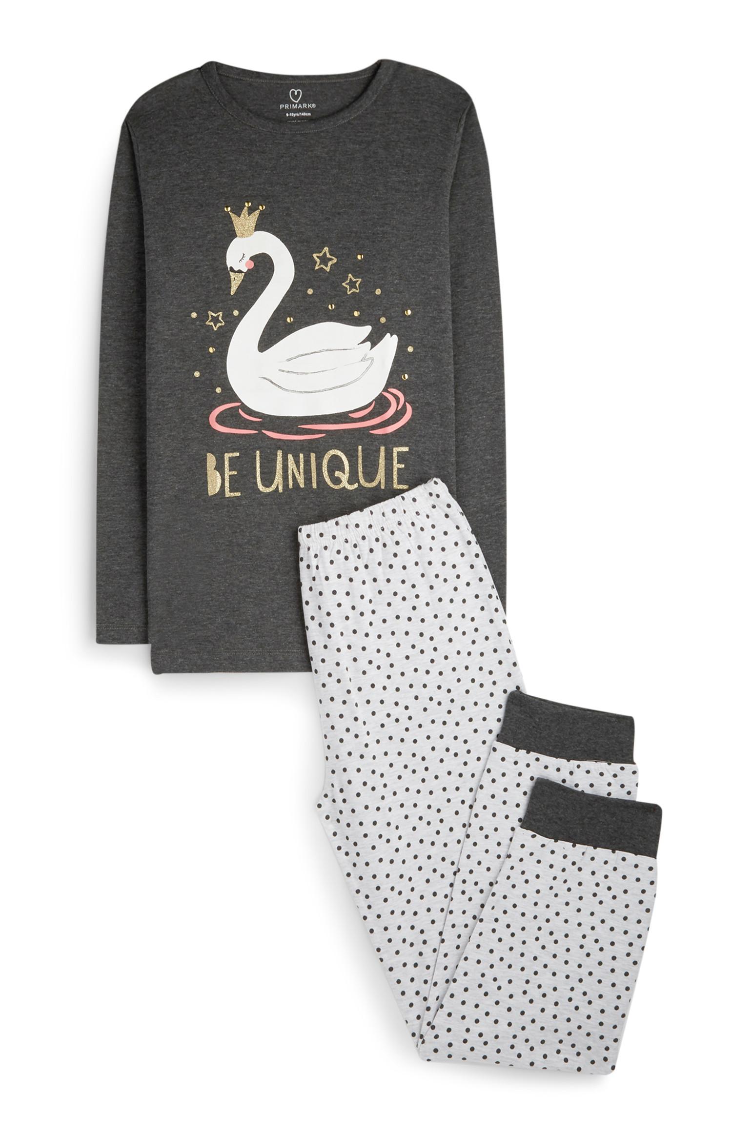 Camiseta y pantalón de pijama de «Be Unique» para niña mayor