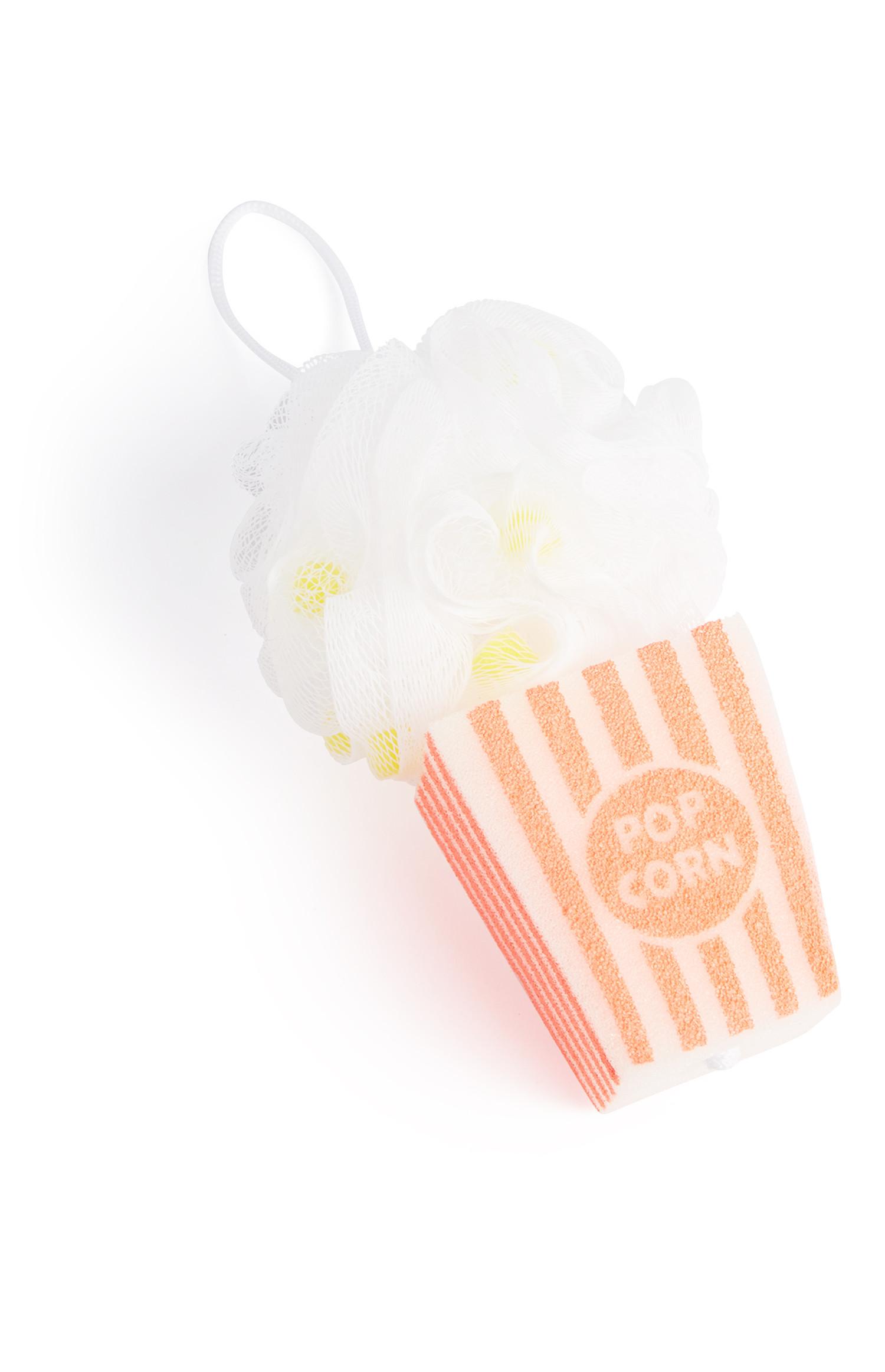 Esponja de ducha en forma de palomitas de maíz