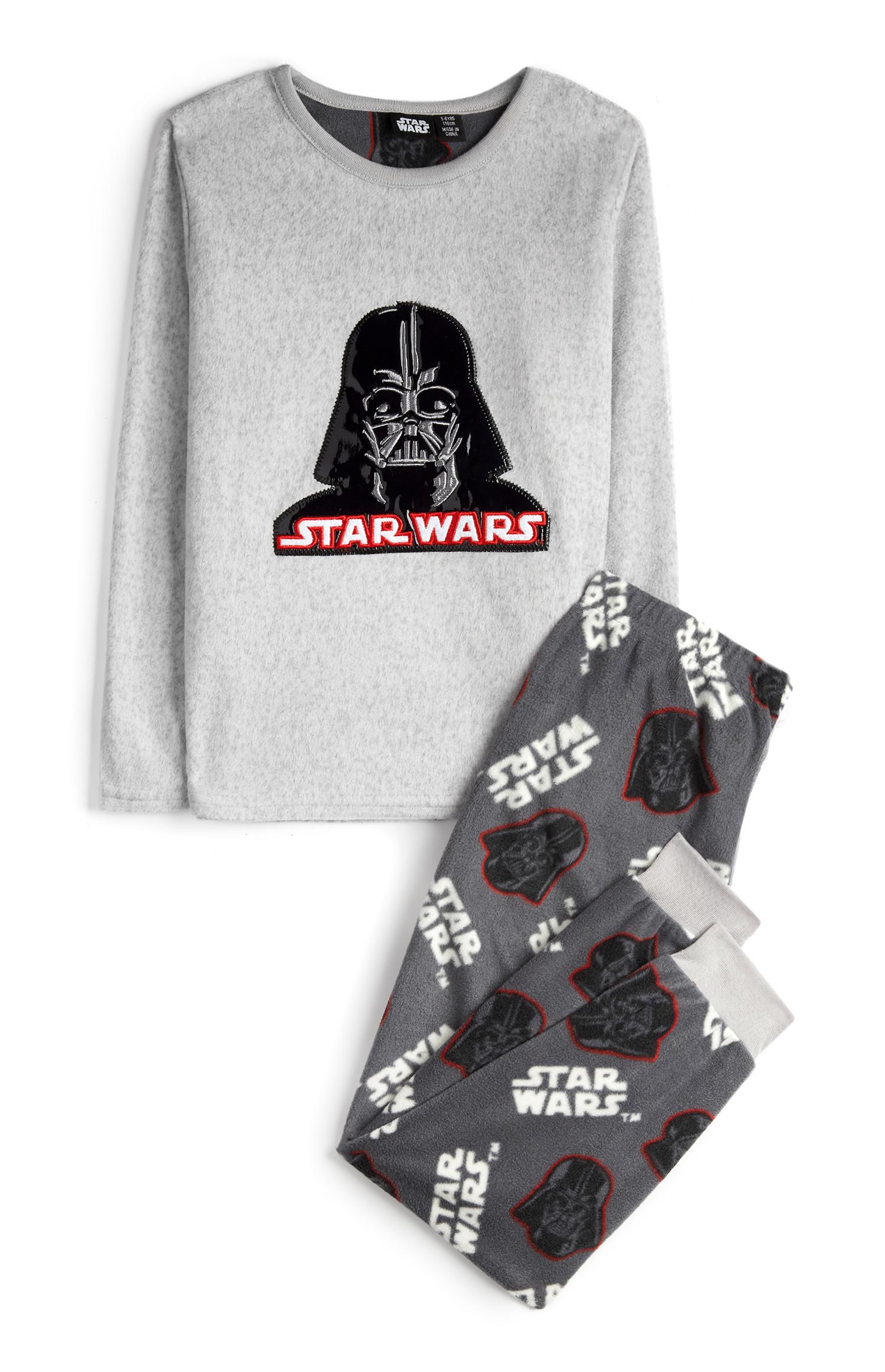 Pijama de 2 piezas suave gris de Star Wars para niño mayor