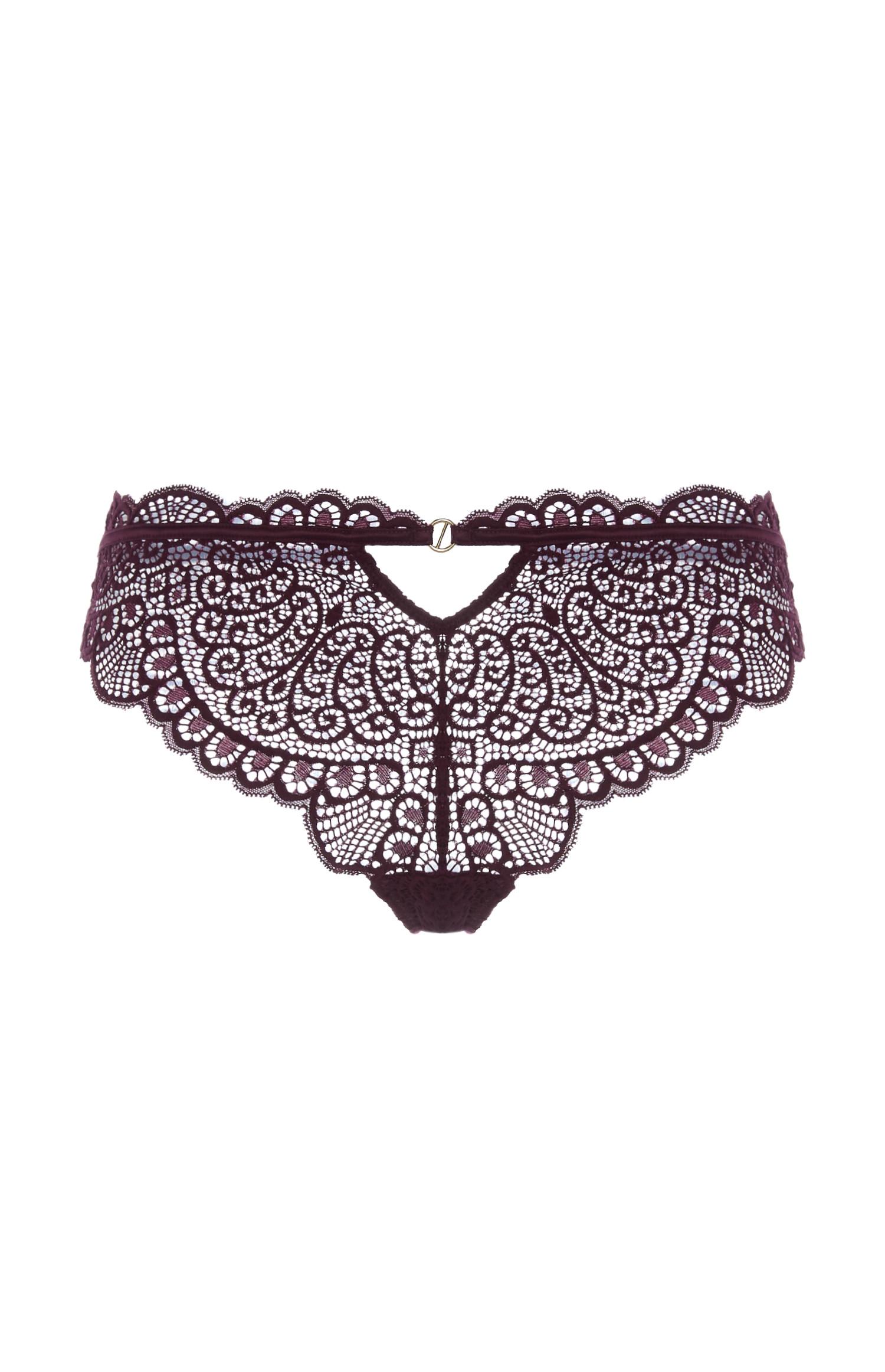 Cuecas renda cor de vinho