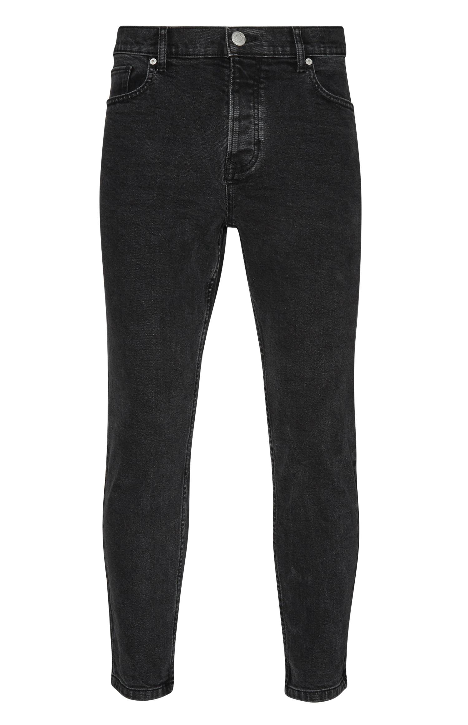 black slim stretch jeans