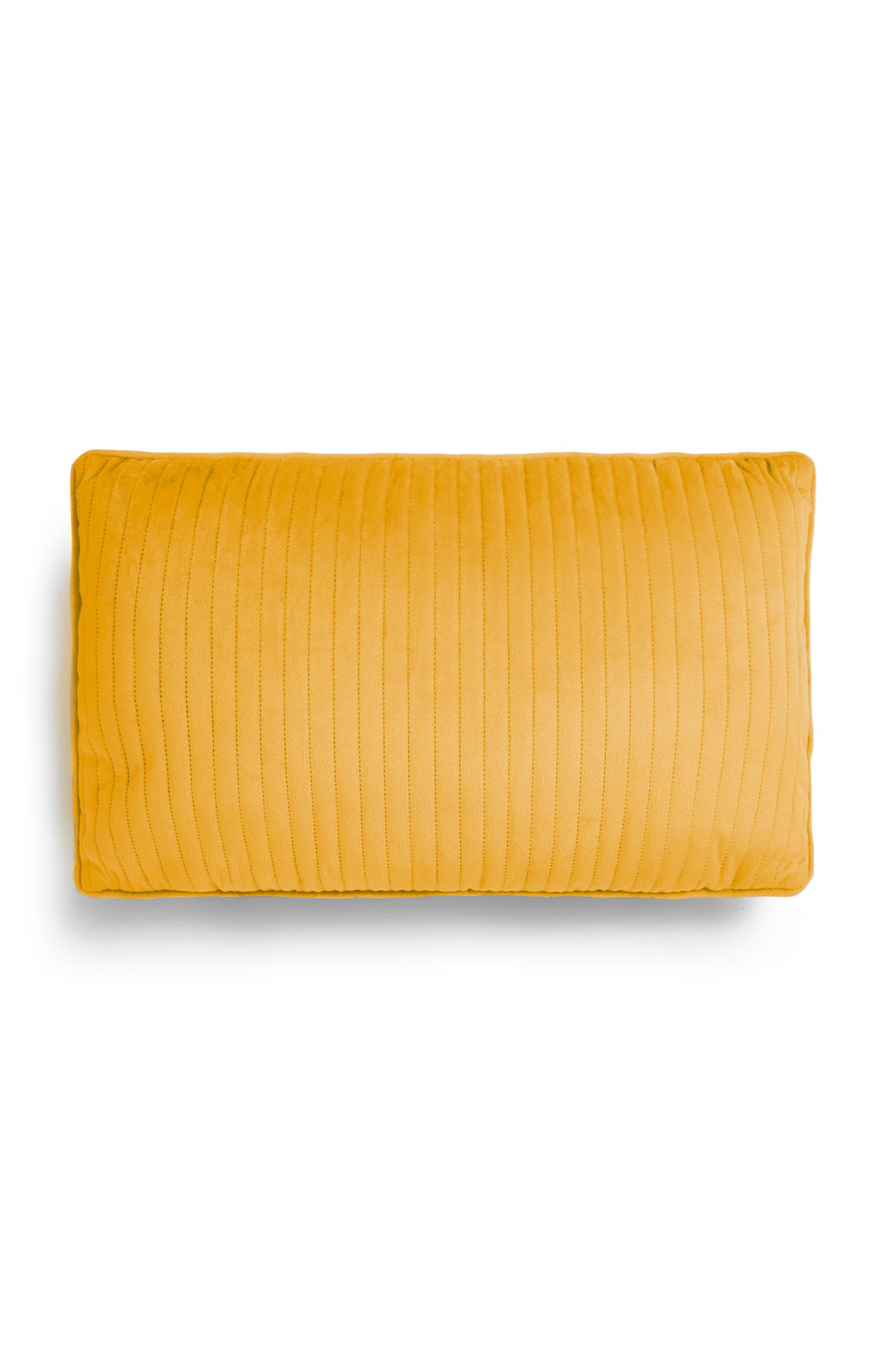 Cojín alargado color mostaza