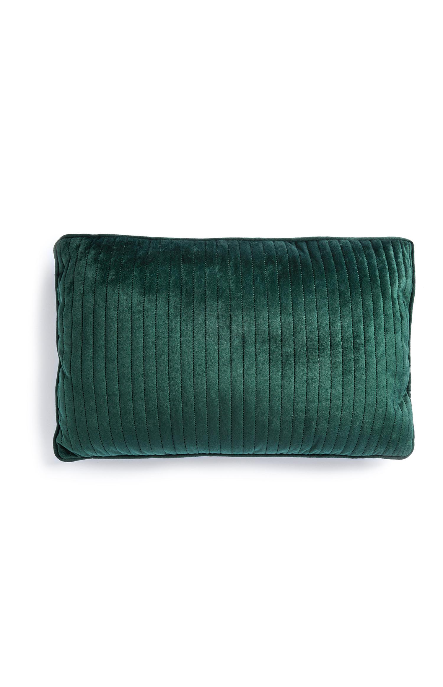 Zelena podolgovata žametna blazina