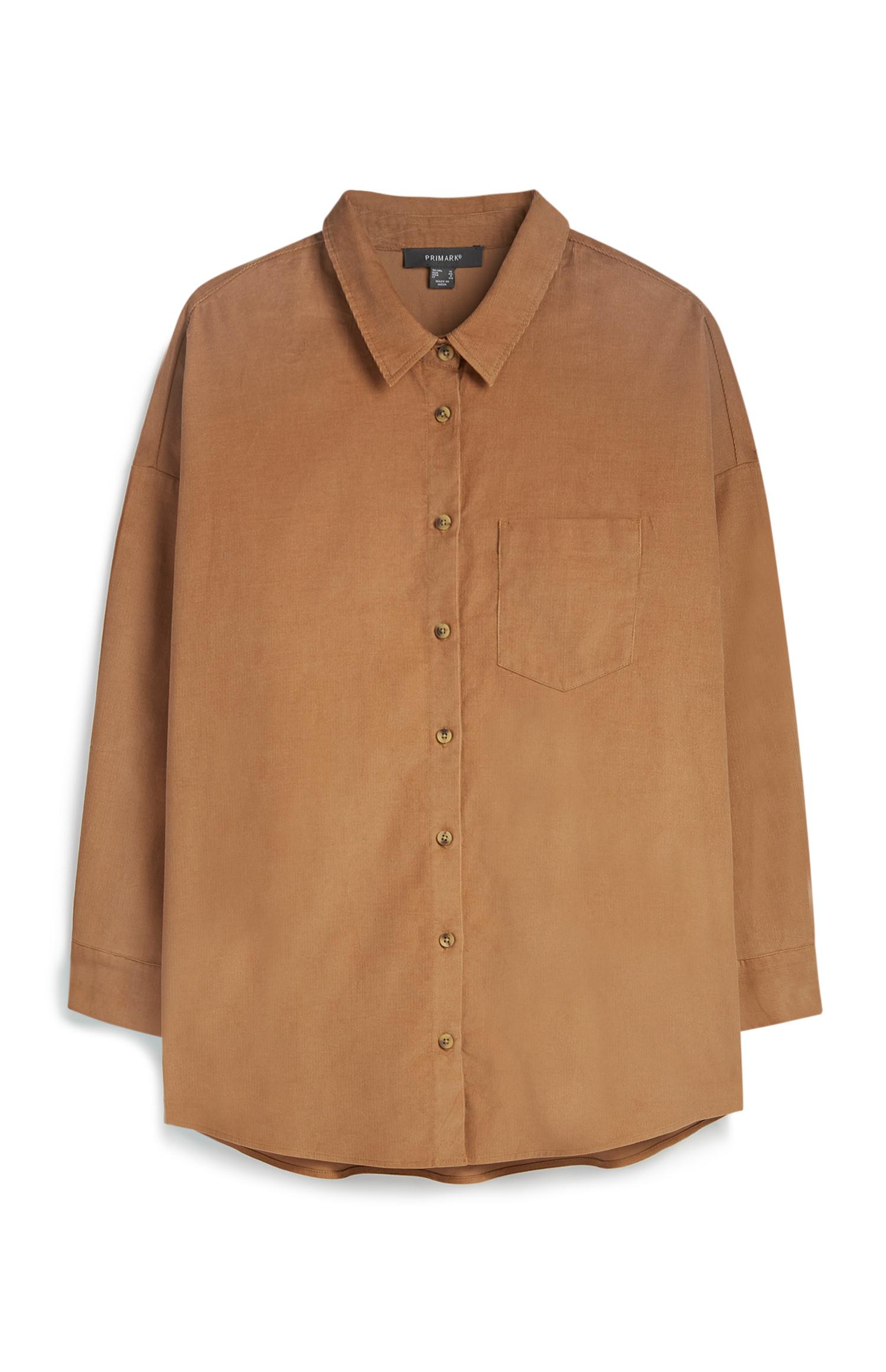 Camisa bombazina caramelo