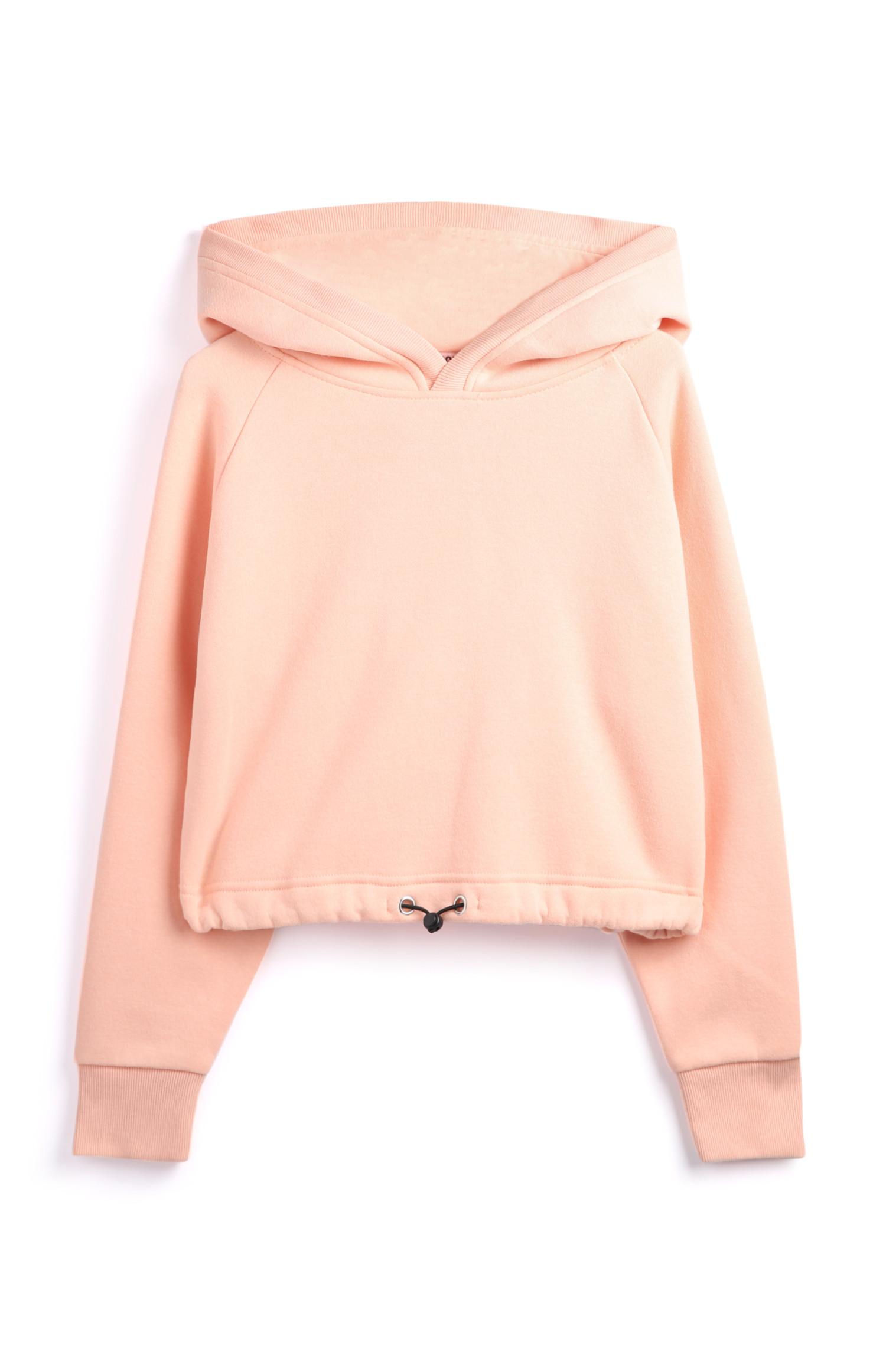 Sudadera rosa con capucha