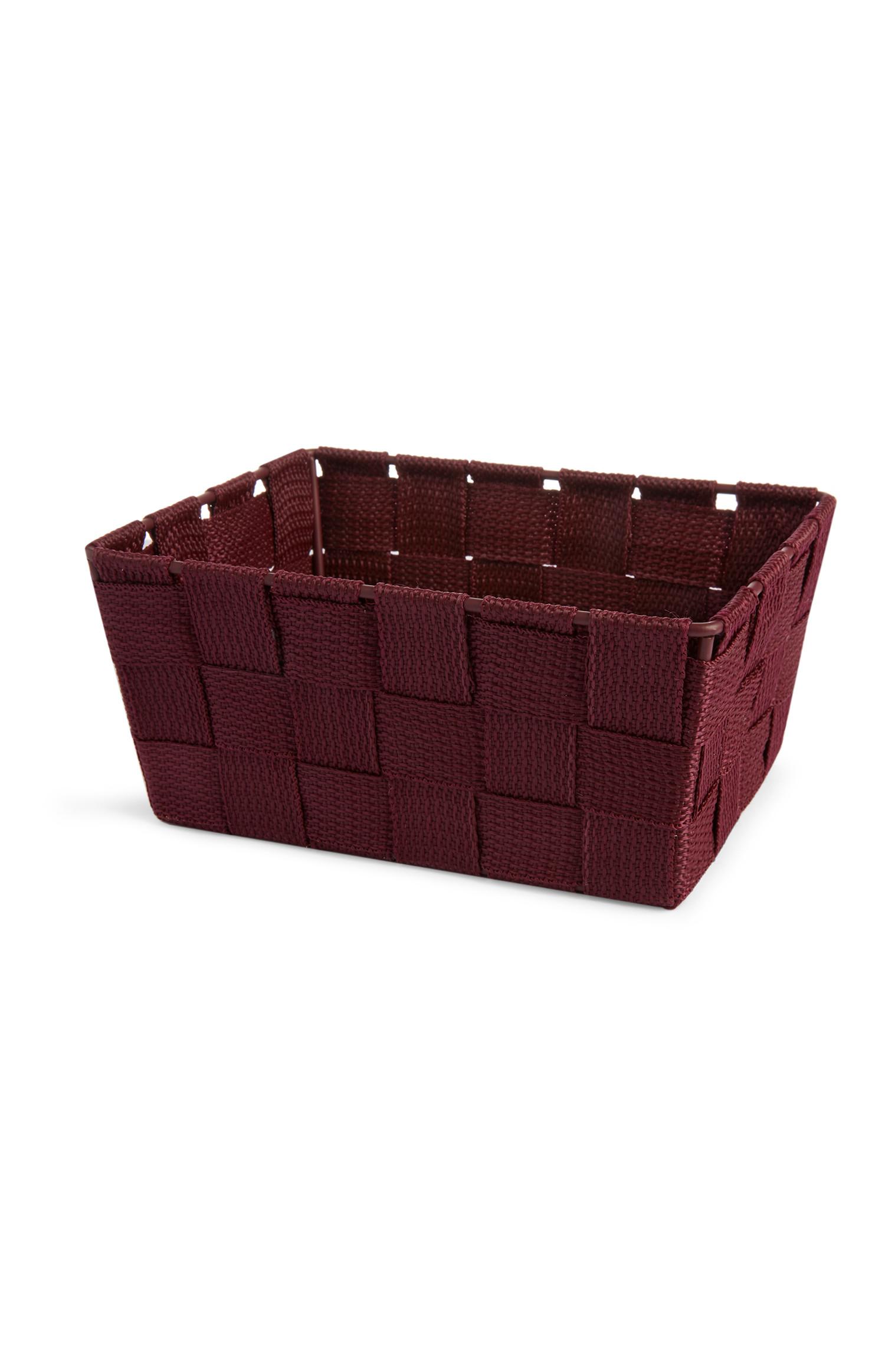 Minicesta color burdeos