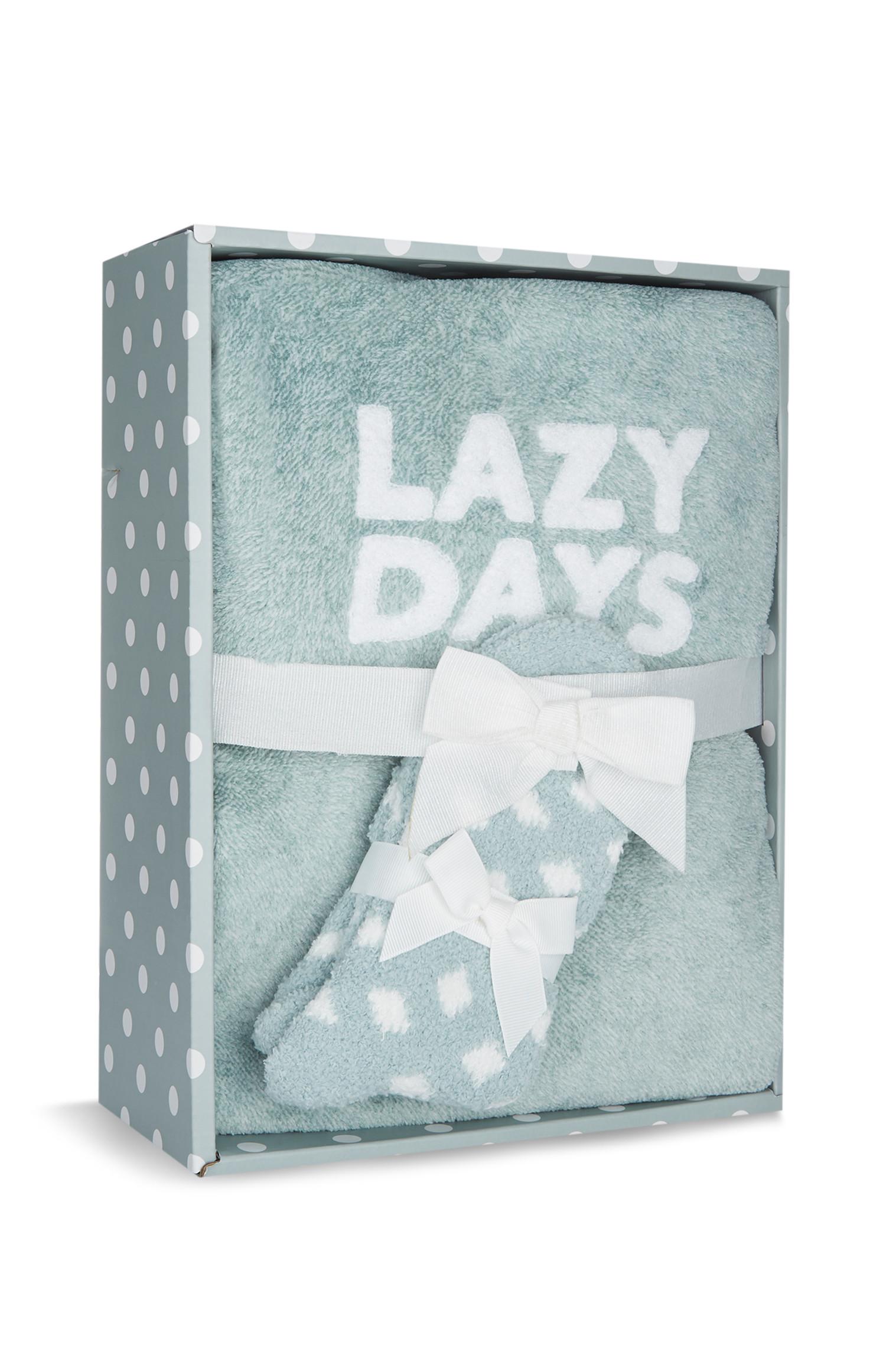 Caixa oferta pijama Lazy Days verde