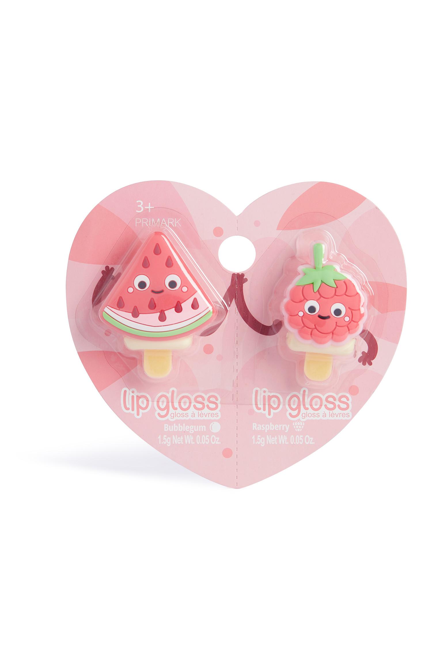 Pack de 2 brillos de labios Fruity