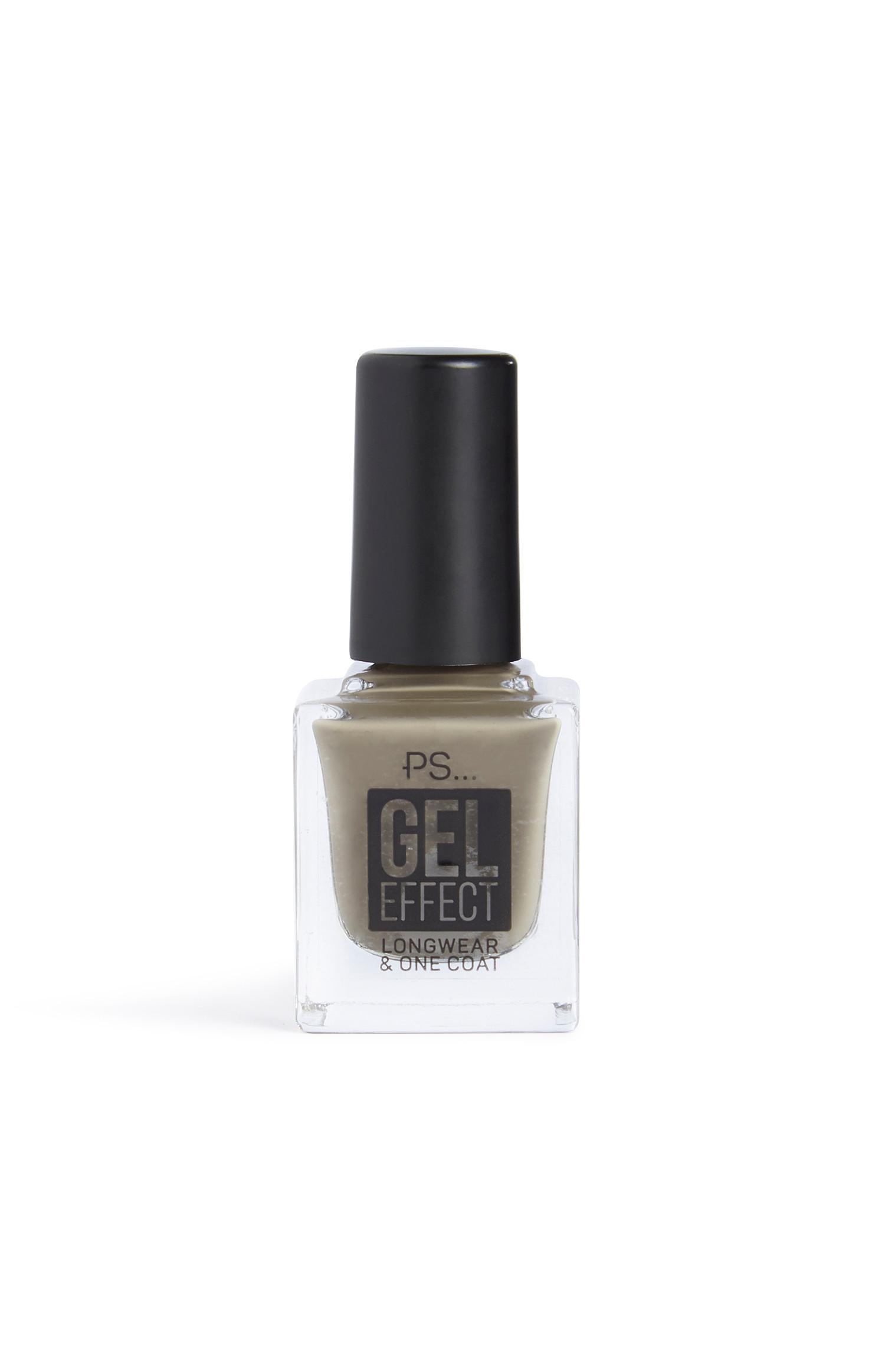 Lak za nohte z učinkom gela vojaško zelene barve