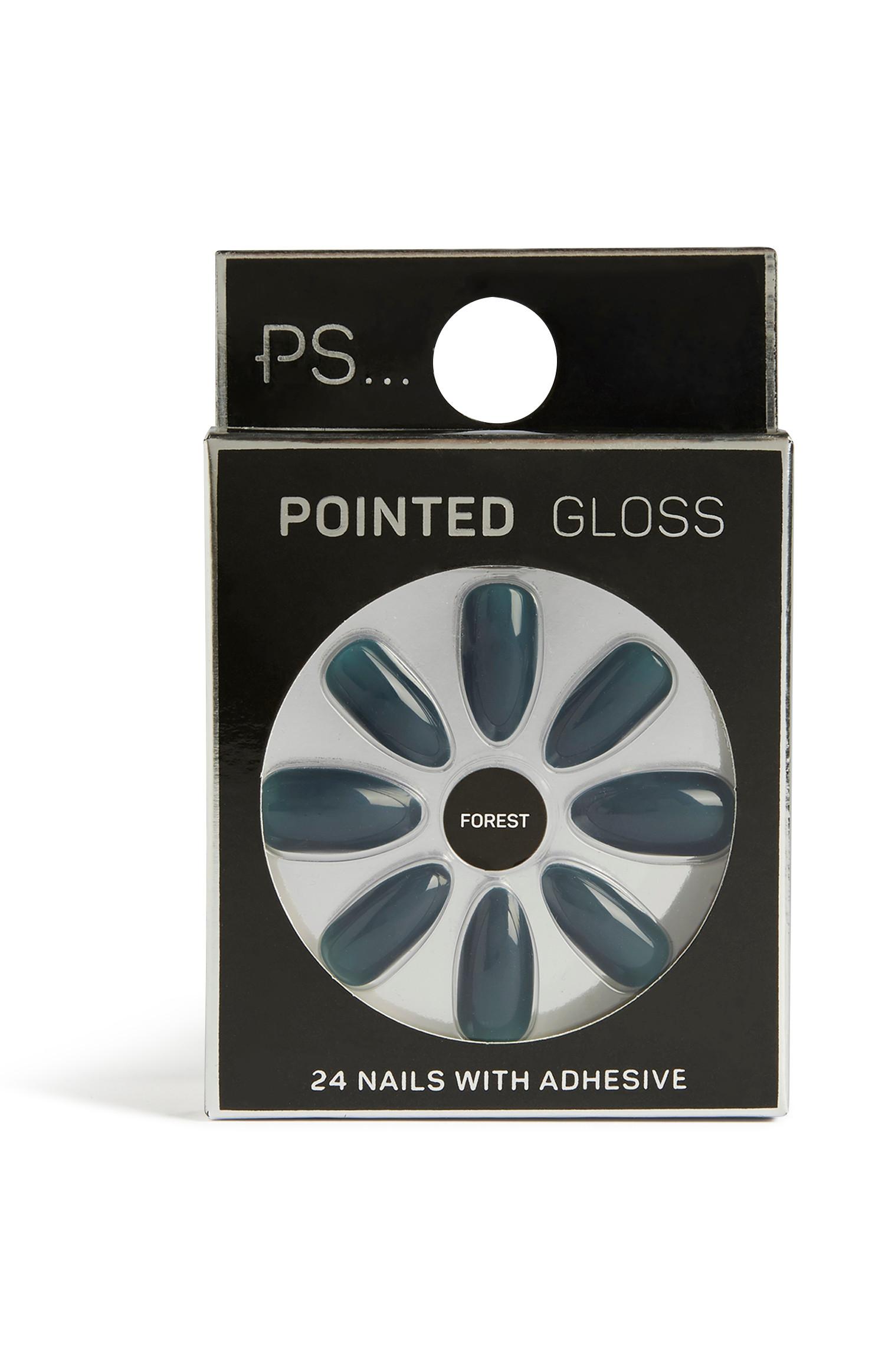 Koničasti bleščeči nohti Forest Pointed Gloss