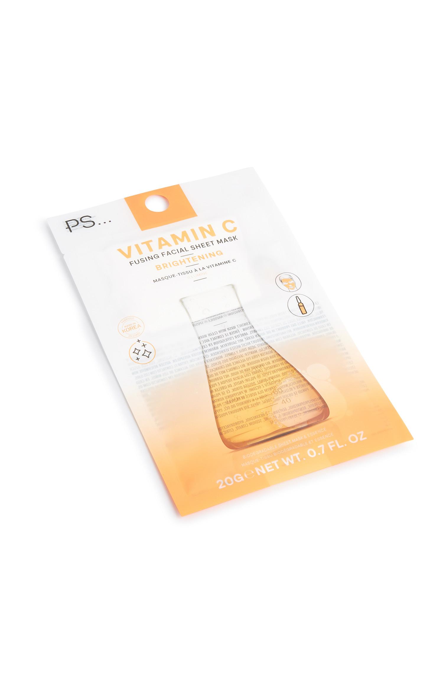 Máscara facial tecido vitamina C