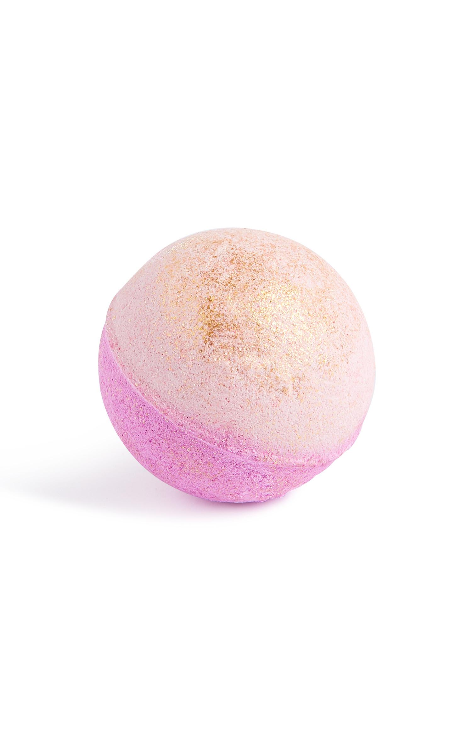 Bomba de baño con purpurina morada