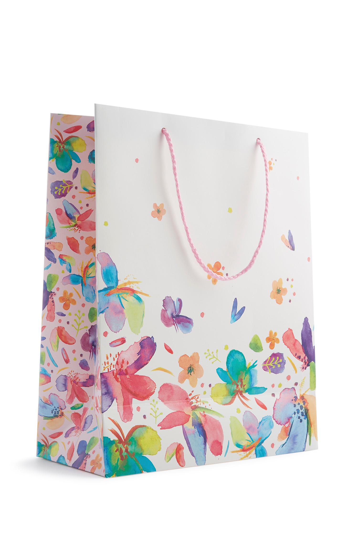 Bolsa de regalo con mariposas