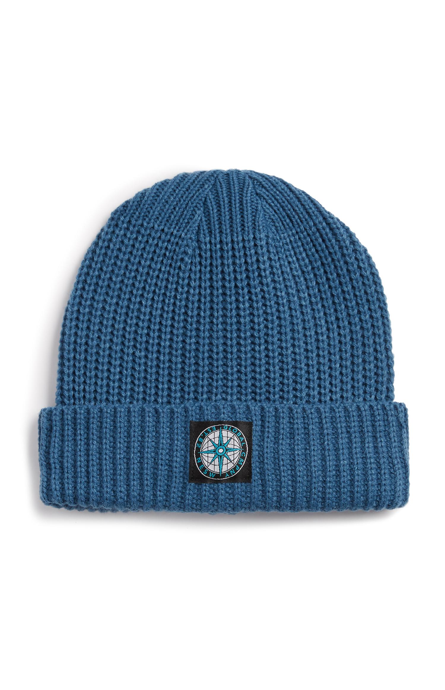 Gorro dobra bússola azul-petróleo