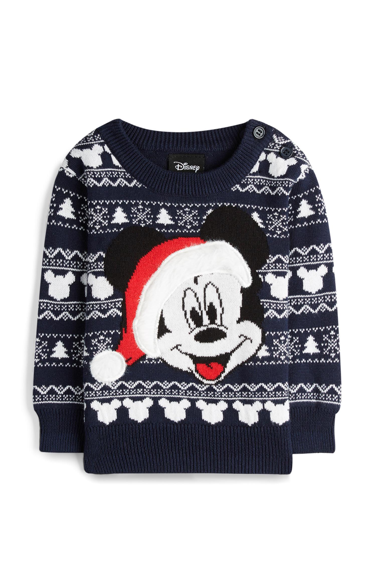 Camisola Natal Mickey Mouse menino bebé preto