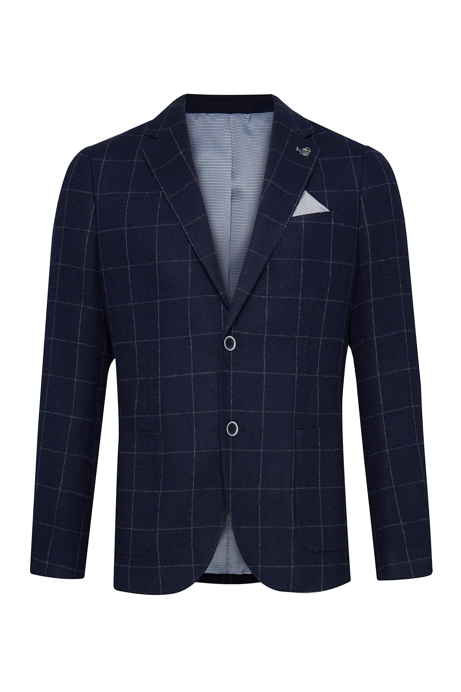 Blazer bleu en laine