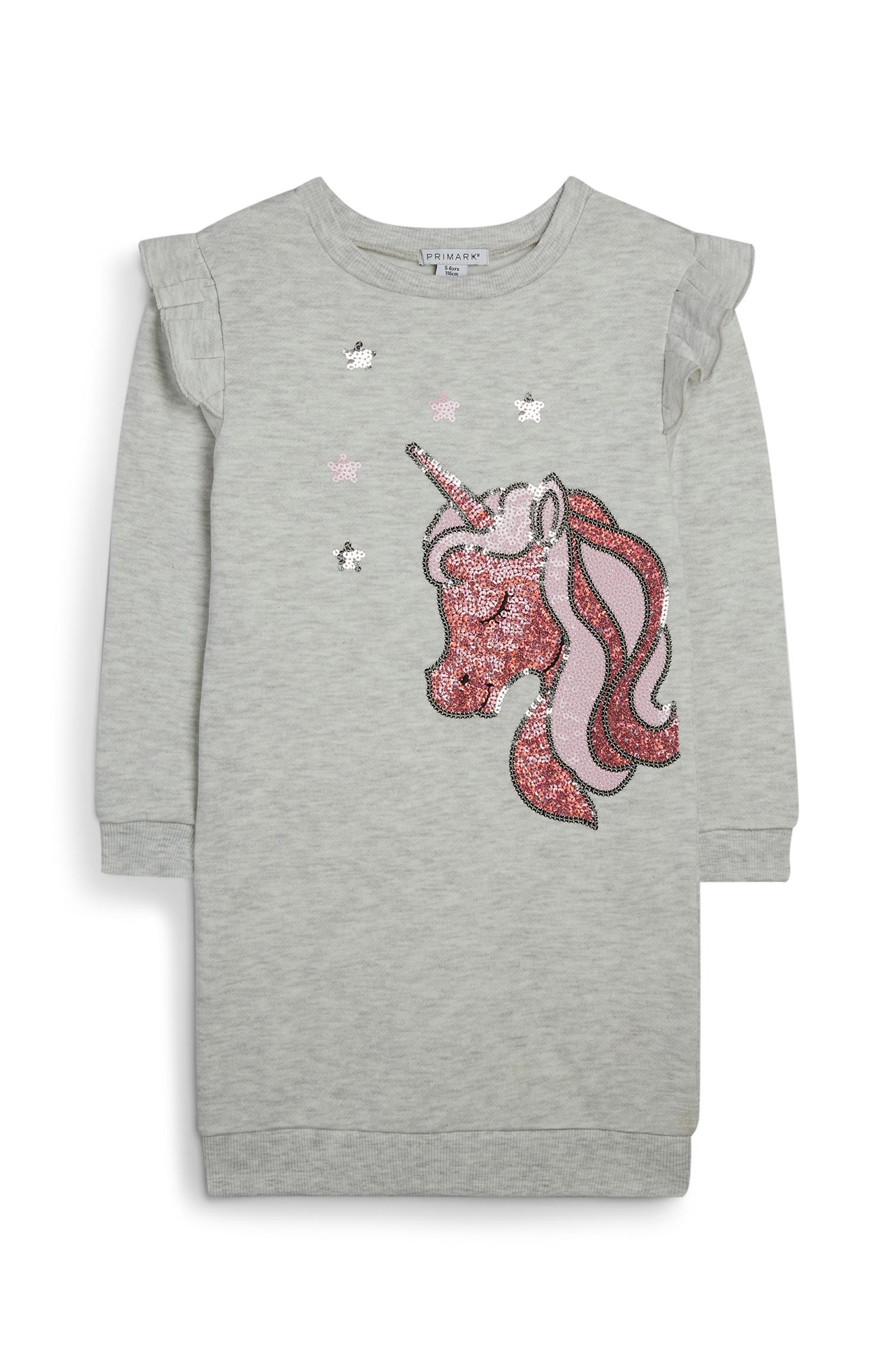 Vestido con unicornios de niña pequeña