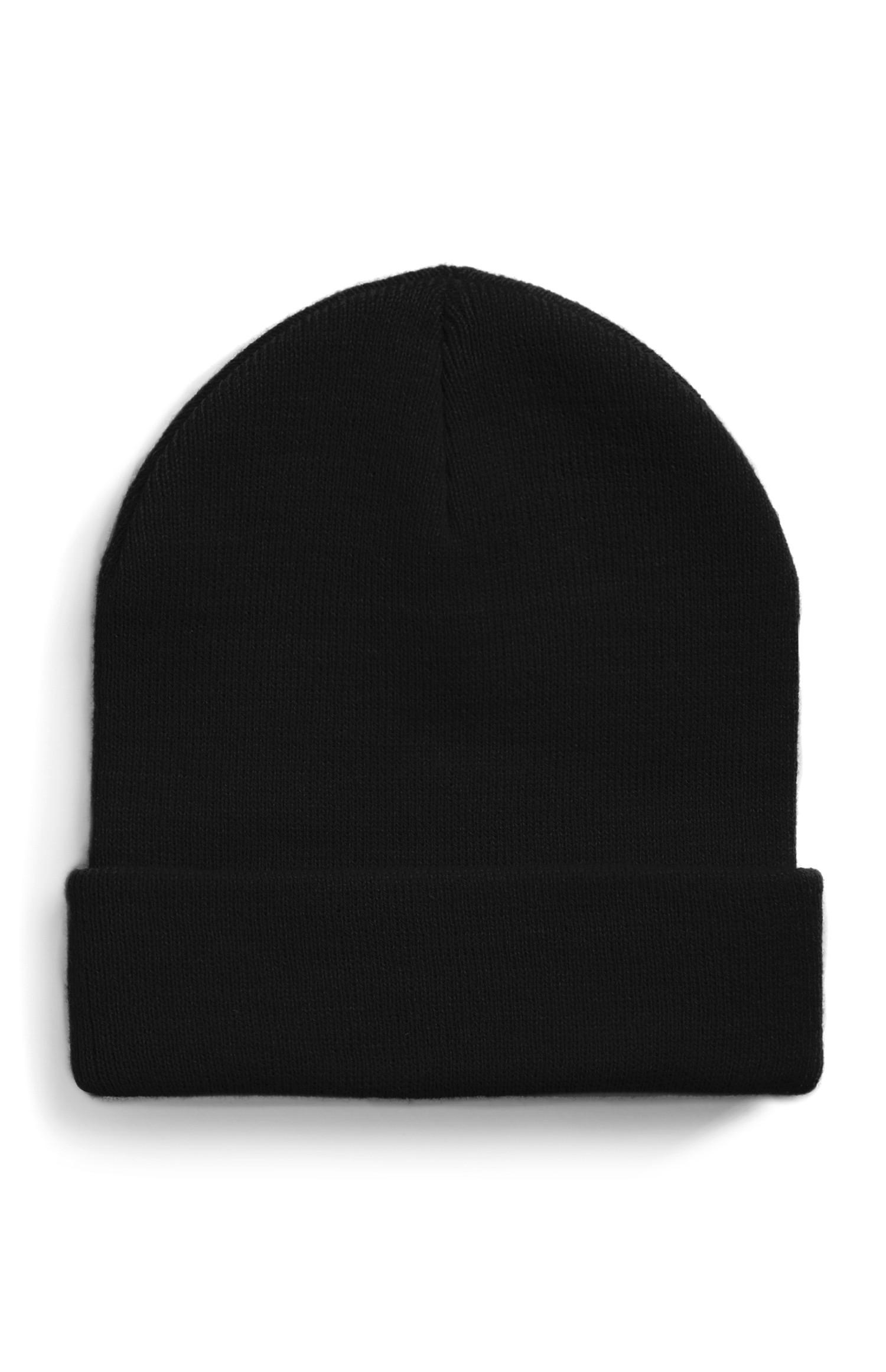 Gorro dobra larga azul-marinho