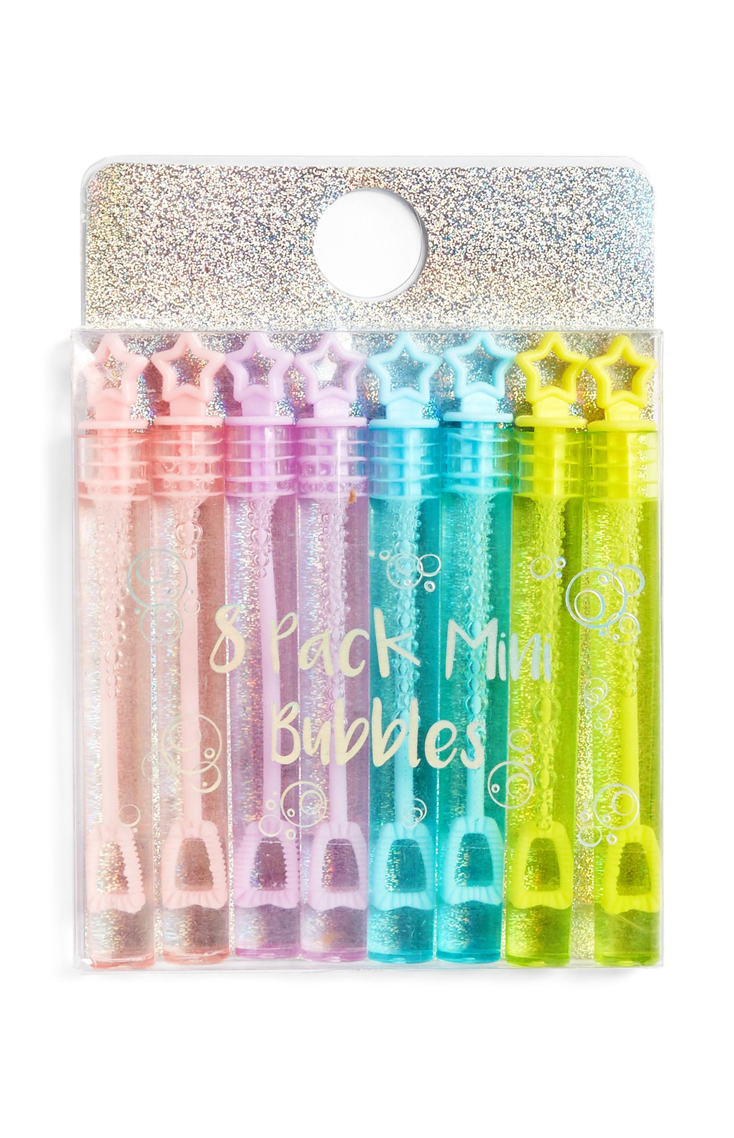 Conjunto de 8 frascos pequeños para hacer burbujas