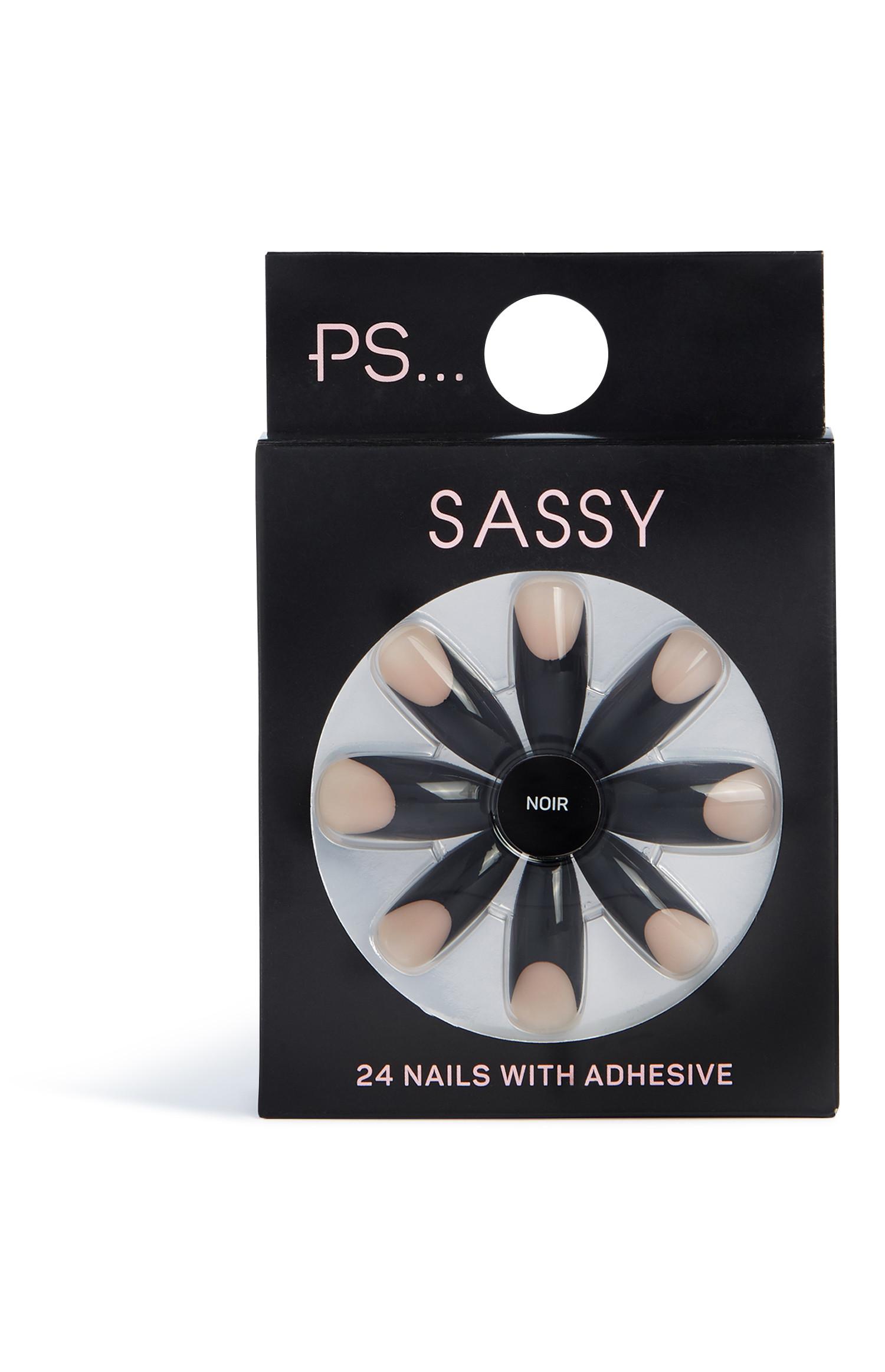 Uñas postizas Sassy negras