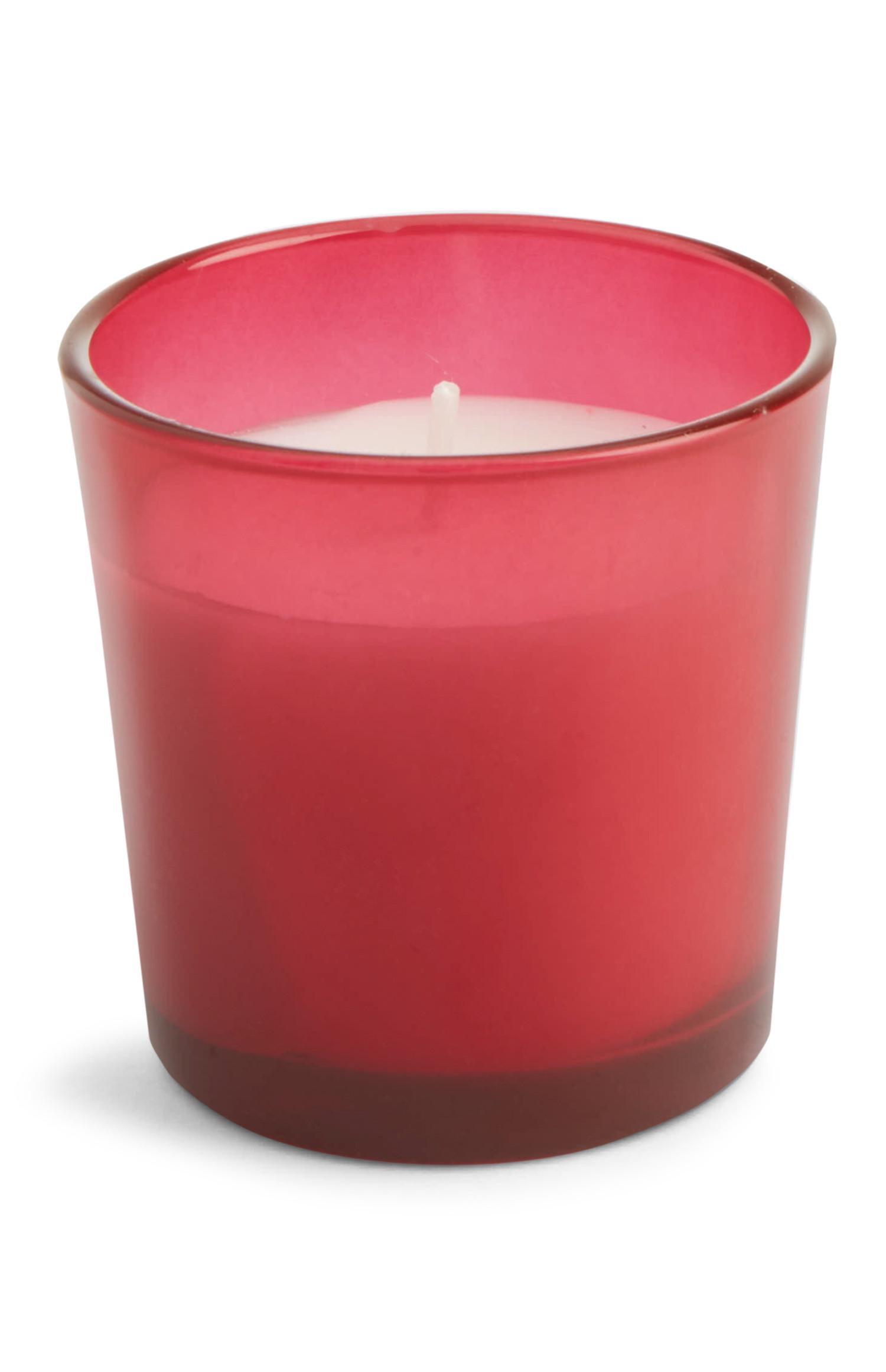 Vela de cristal roja