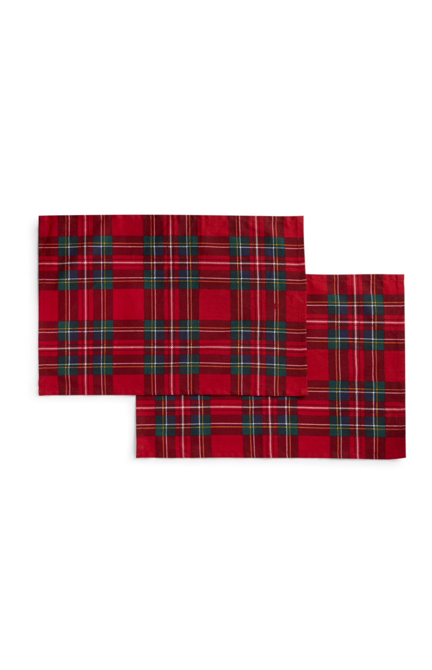 Pack de 2 salvamanteles de tartán