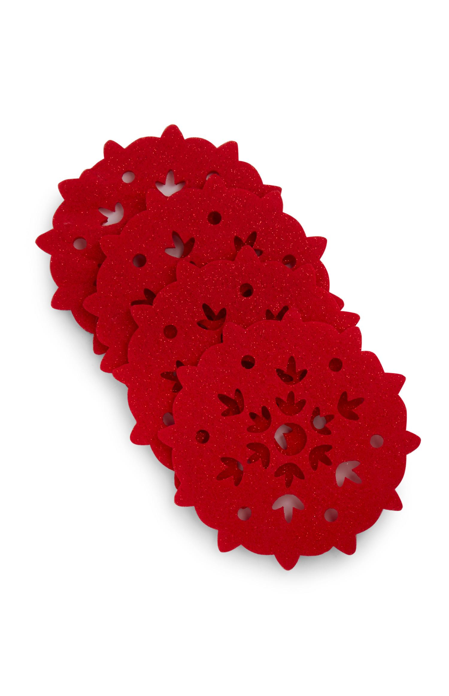 Pack 4 bases copos brilhantes