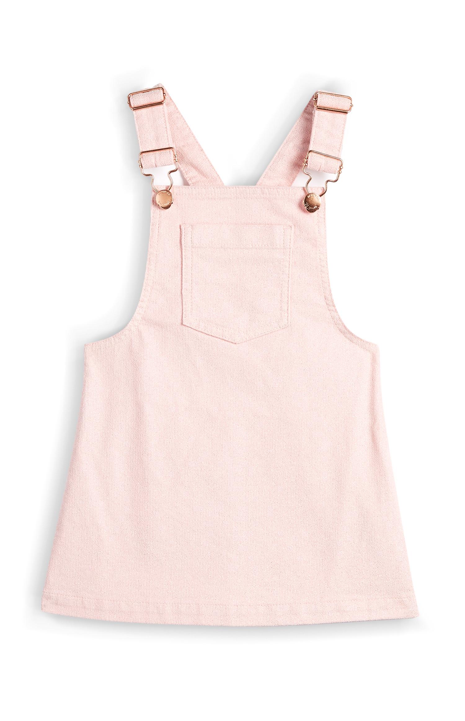 Pichi de pana rosa para niña pequeña