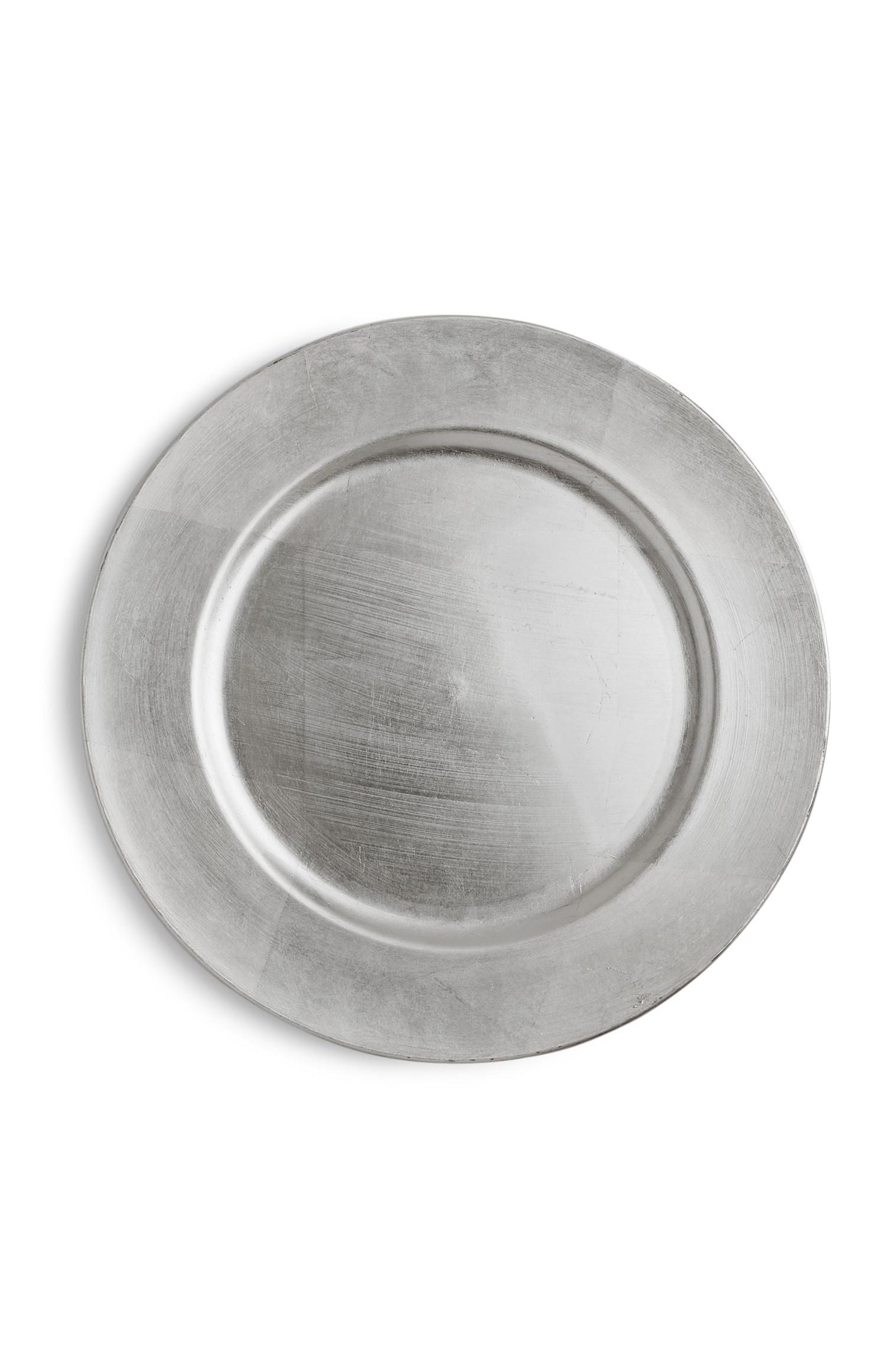 Plato de carga plateado